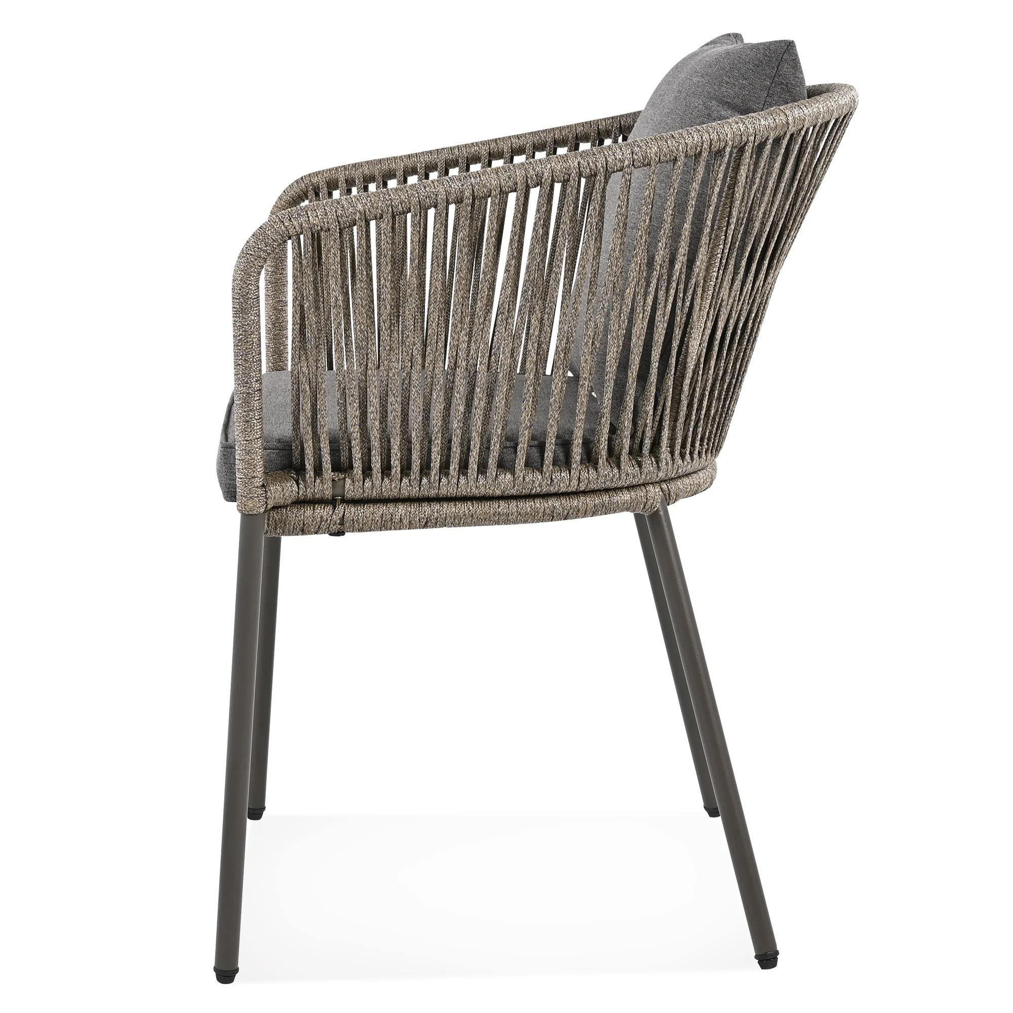 Walker Edison | Rope Modern Design 7 Piece Patio Dining Set