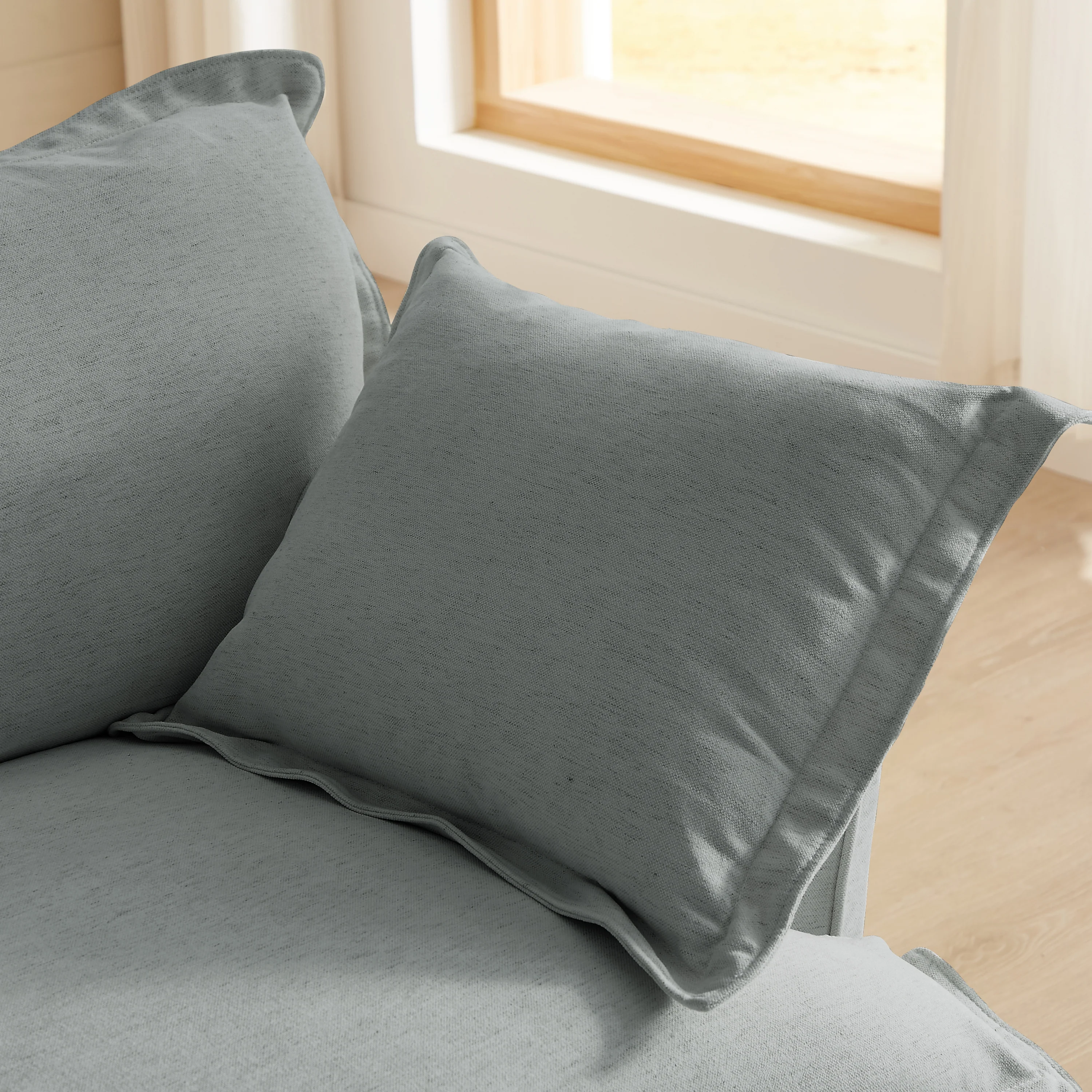 Walker Edison | Modern Comfy Pillow Top Loveseat Sofa