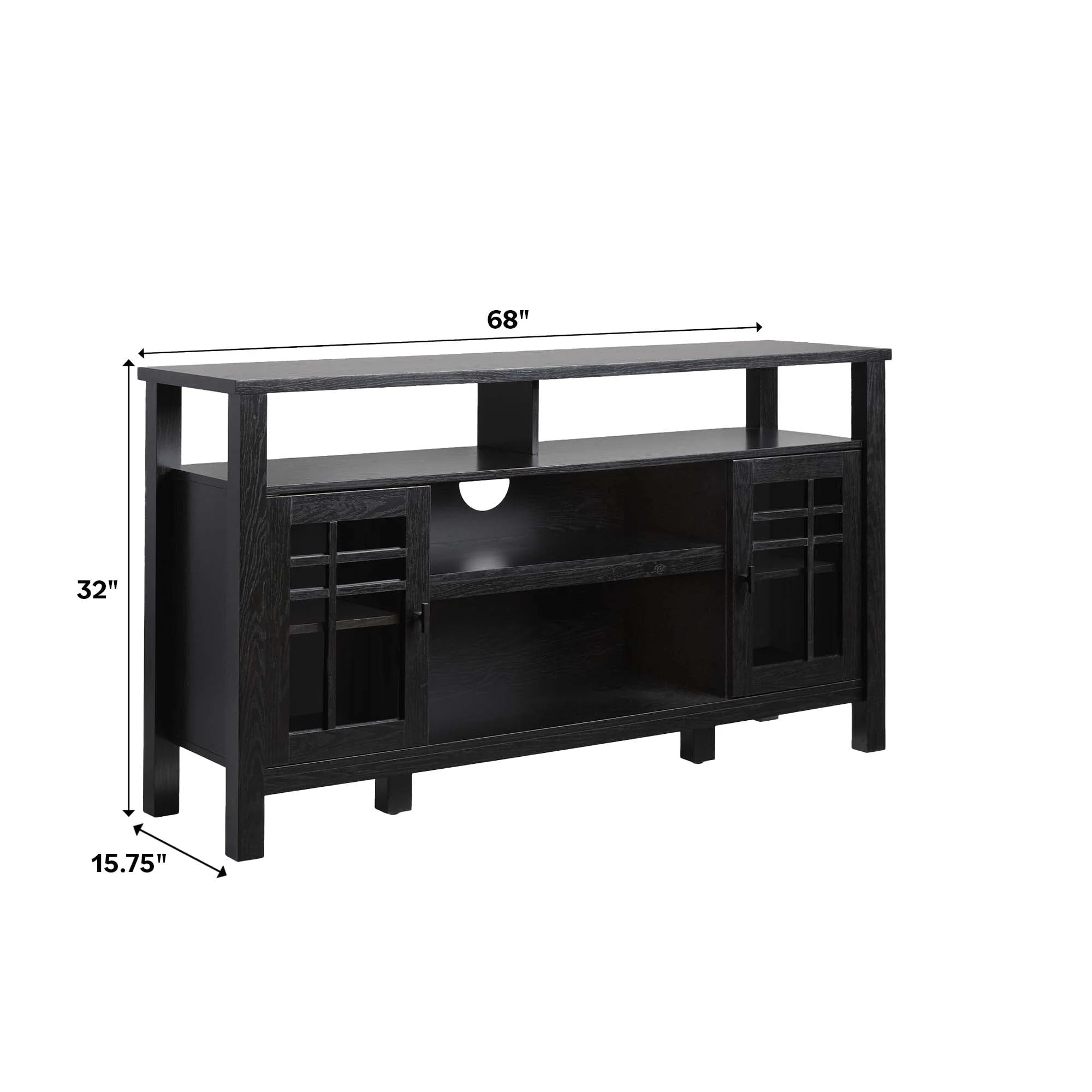 Hattie 58 2-Door Transitional Buffet Sideboard & TV Stand