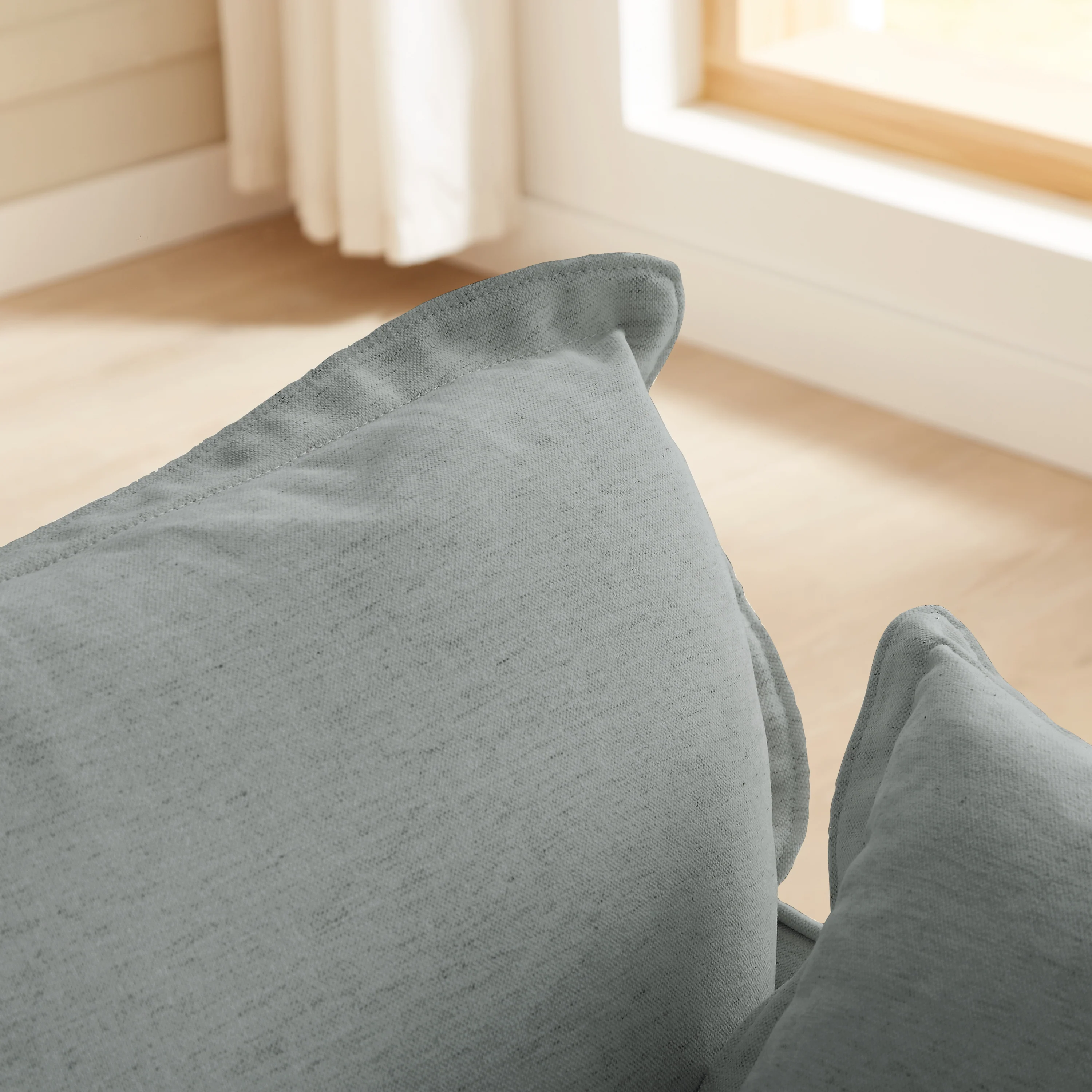 Walker Edison | Modern Comfy Pillow Top Loveseat Sofa