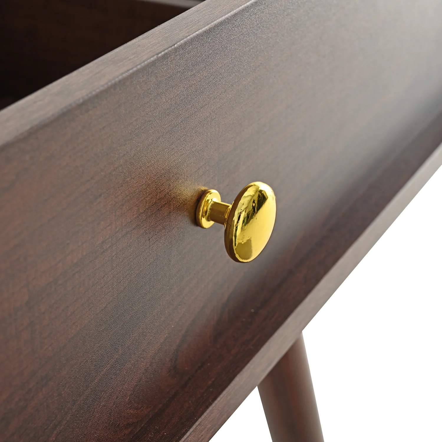 Walker Edison | 3-in-1 Makeup Vanity Desk with Lighted Flip-Top Mirror and Stool