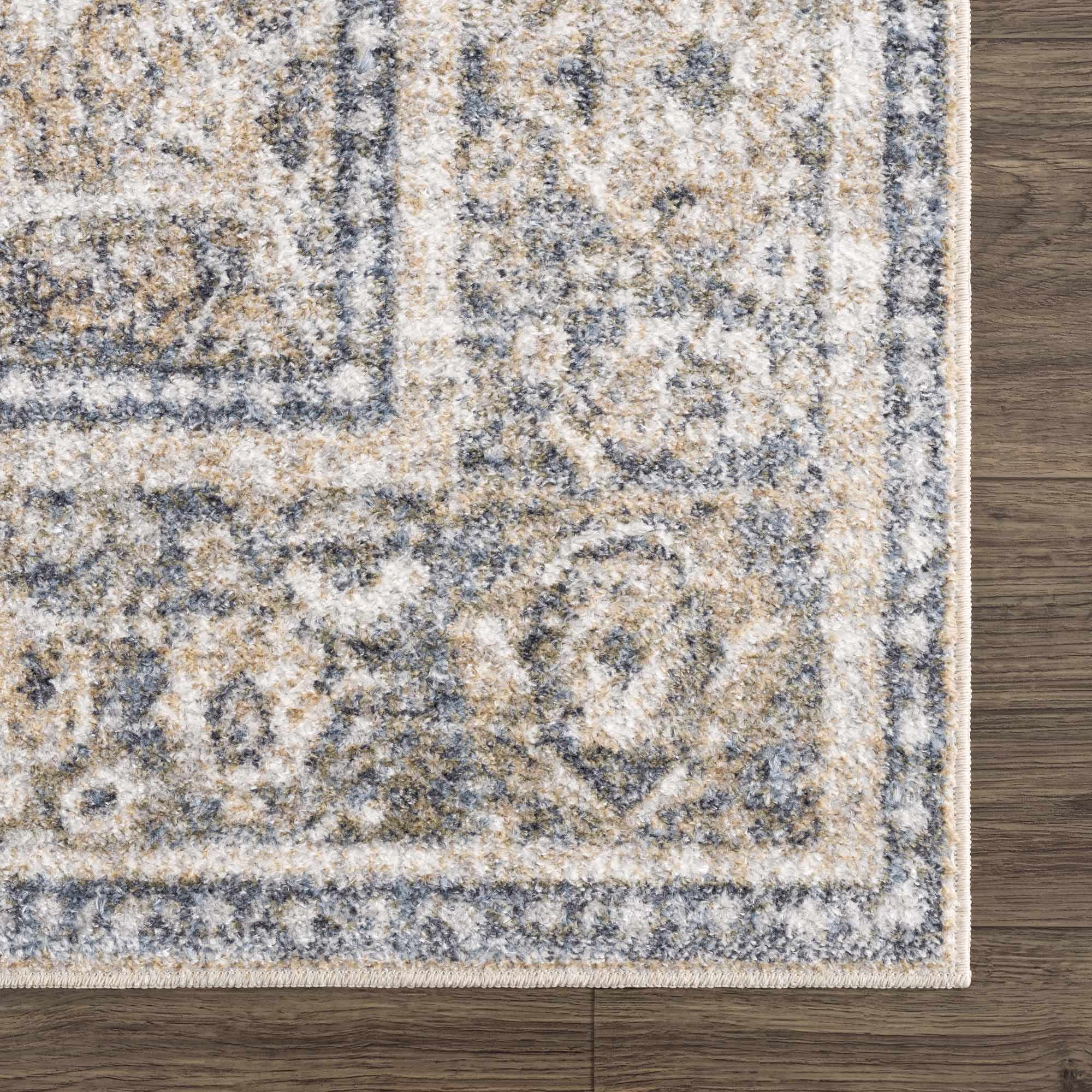 Boutique Rugs - Arias Cream & Blue Washable Area Rug