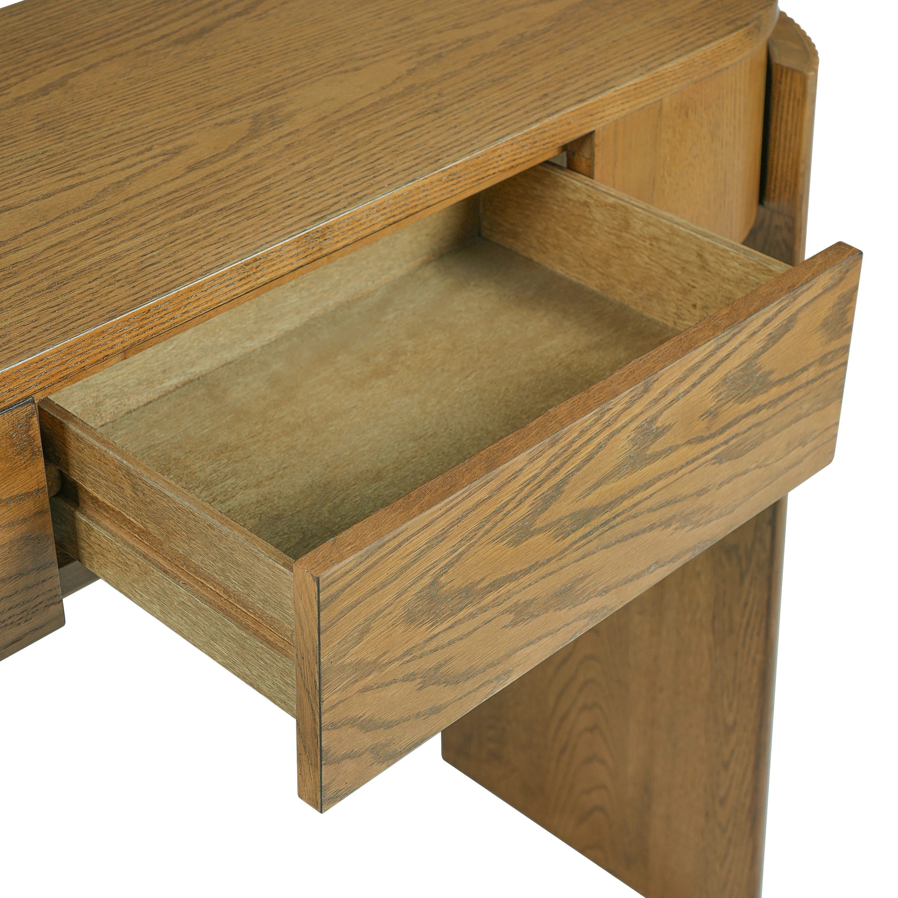 Walker Edison | Fluted Design Entryway Console Table and 2 Drawers