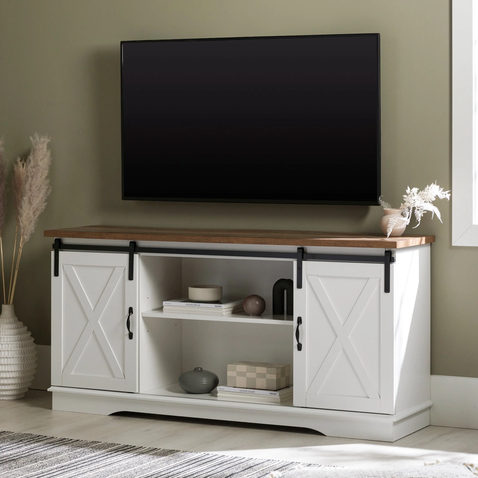 58 Sliding Barn Door TV Stand