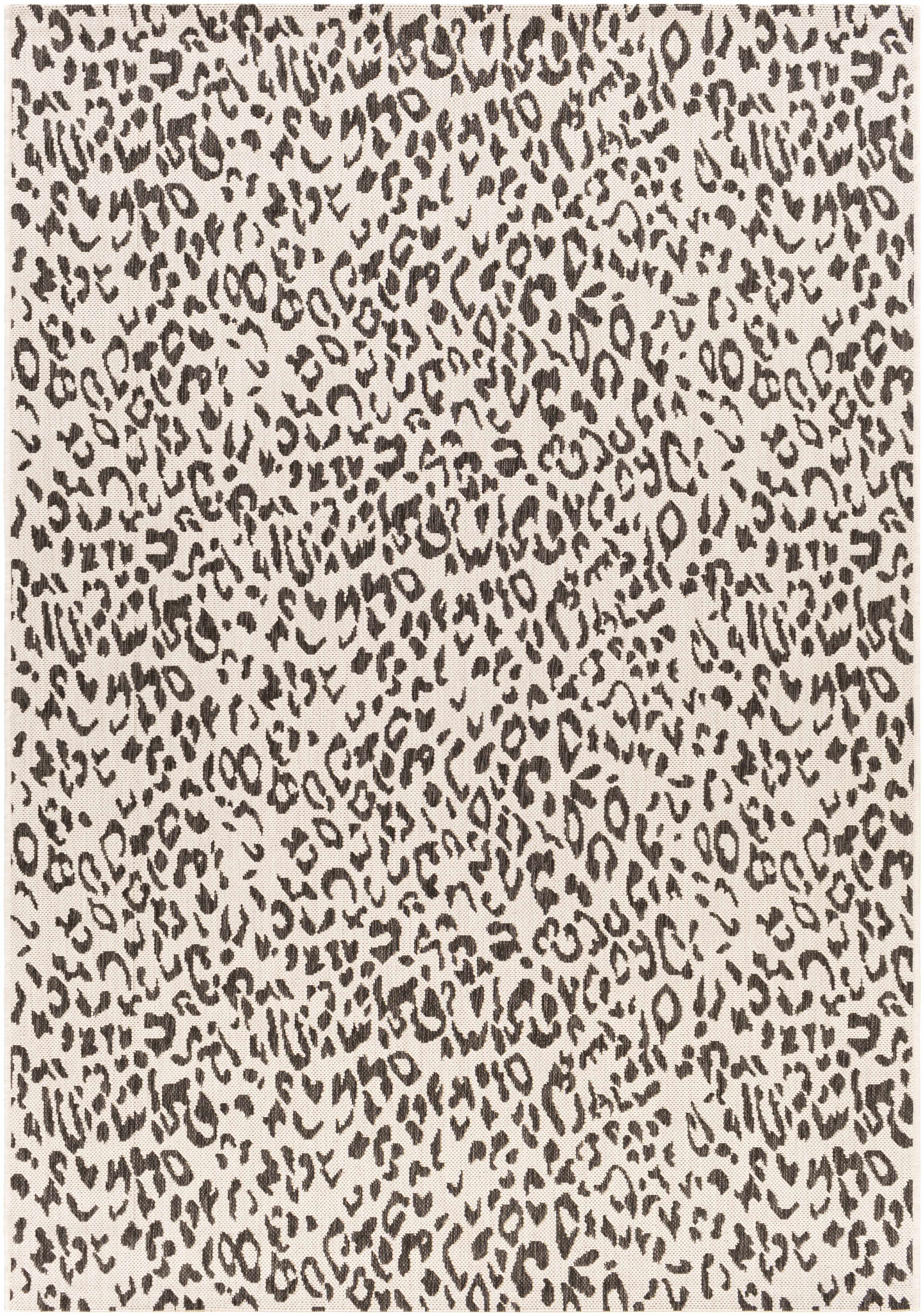 Boutique Rugs - Alderbury White Leopard Print Rug