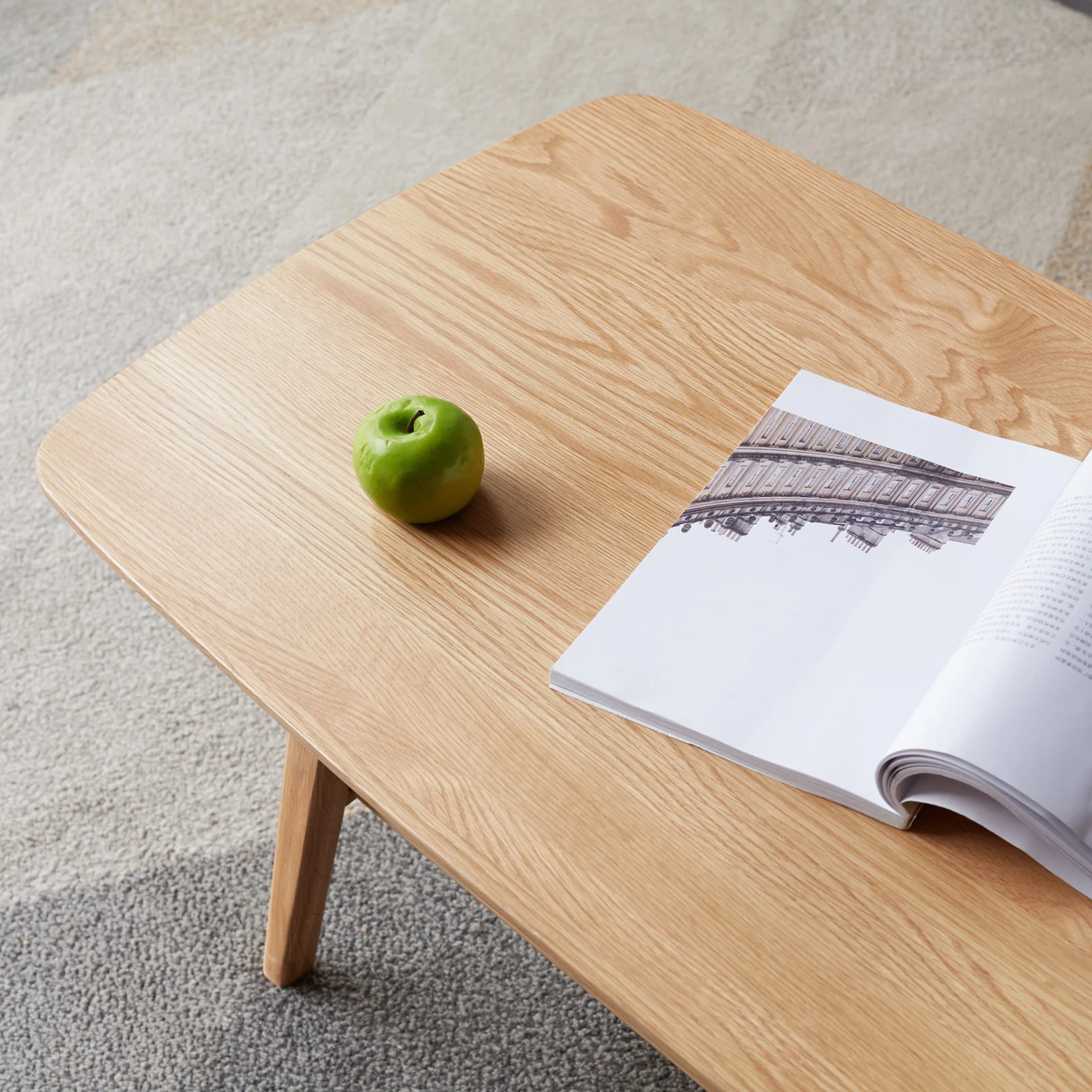 Walker Edison | Minimalist Solid Wood Coffee Table