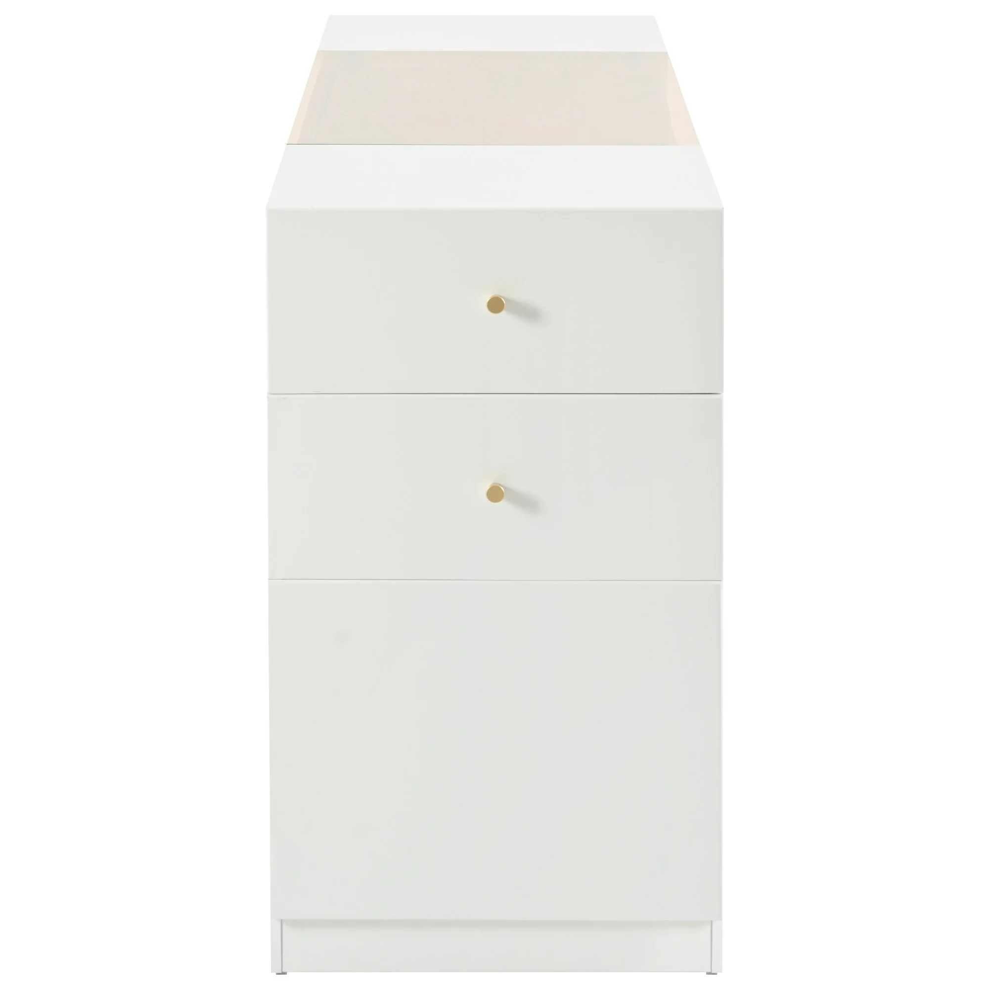 Walker Edison | Modern Multi-Functional Island Vanity Dresser and Storage Cabinet