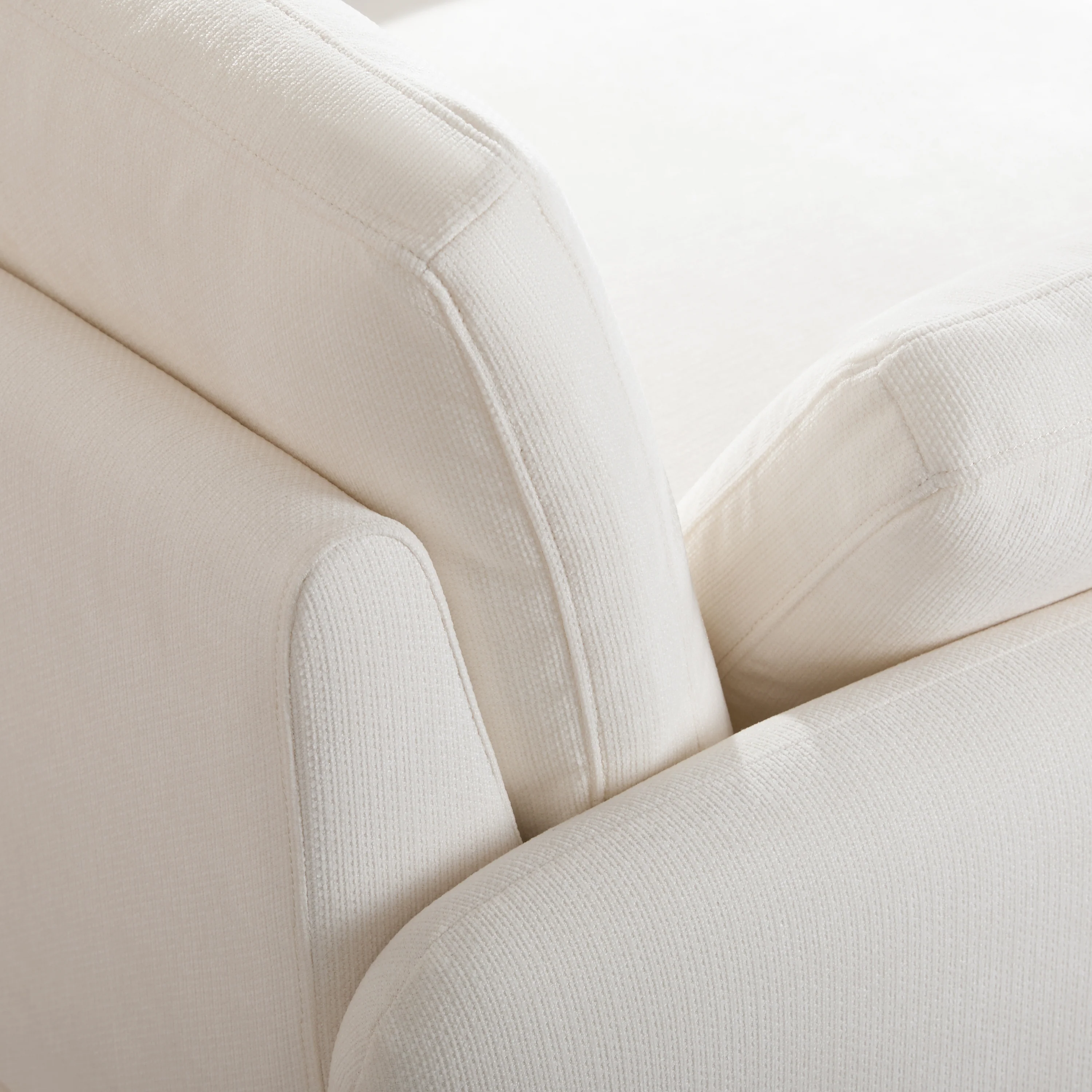 Walker Edison | Oversized Chenille Single Accent Chair