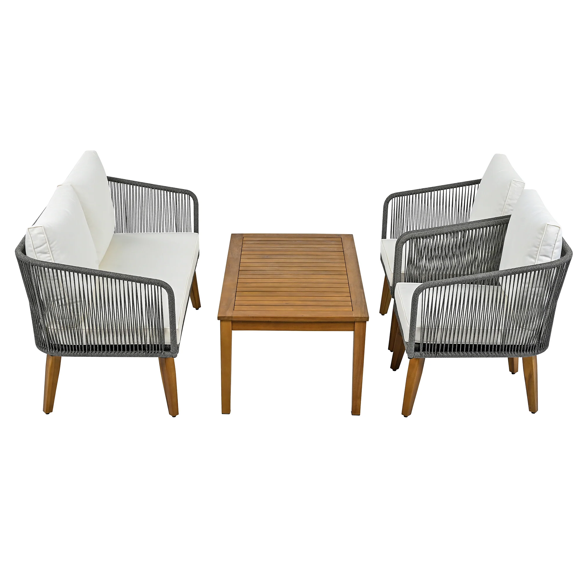 Walker Edison | Rope Patio Furniture Set