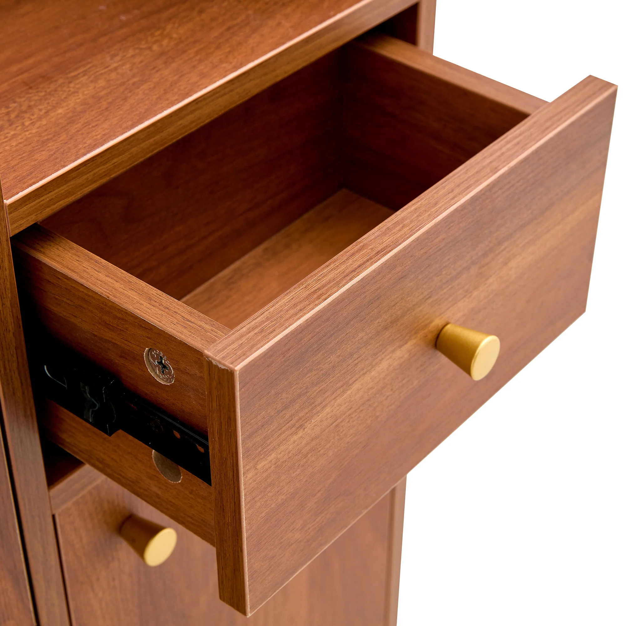 Walker Edison | Rattan Modern Minimalist Entryway Storage Cabinet