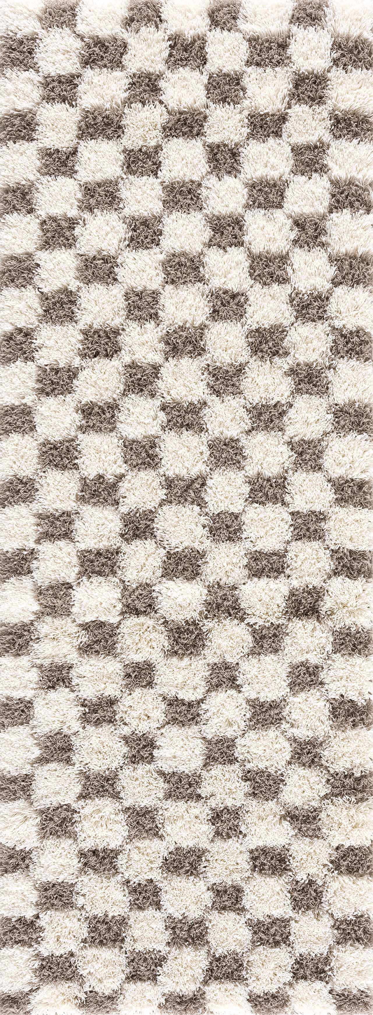 Boutique Rugs - Atira Brown Checkered Area Rug