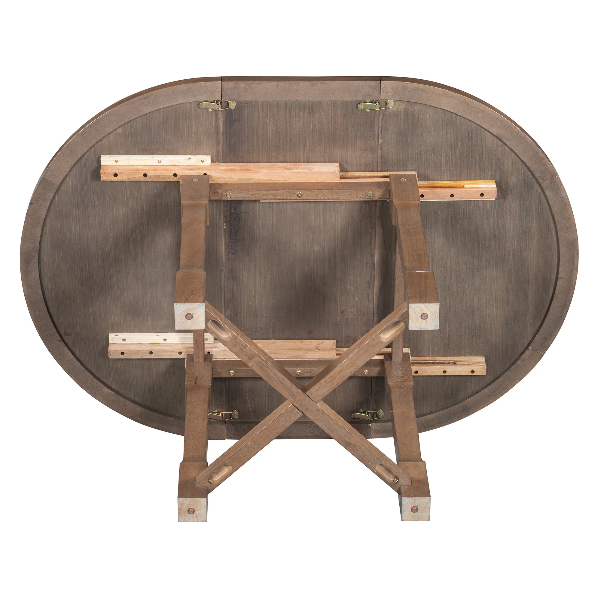 Walker Edison | Farmhouse Kitchen 5-Piece Extendable Dining Table Set for 4 with Upholstered Chair