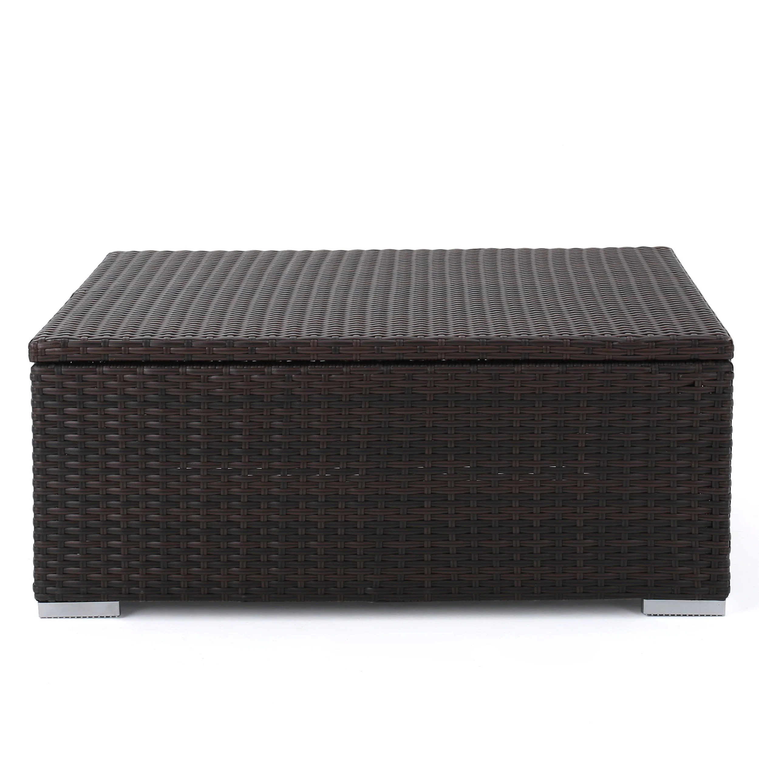 Walker Edison | Outdoor Wicker Storage Coffee Table