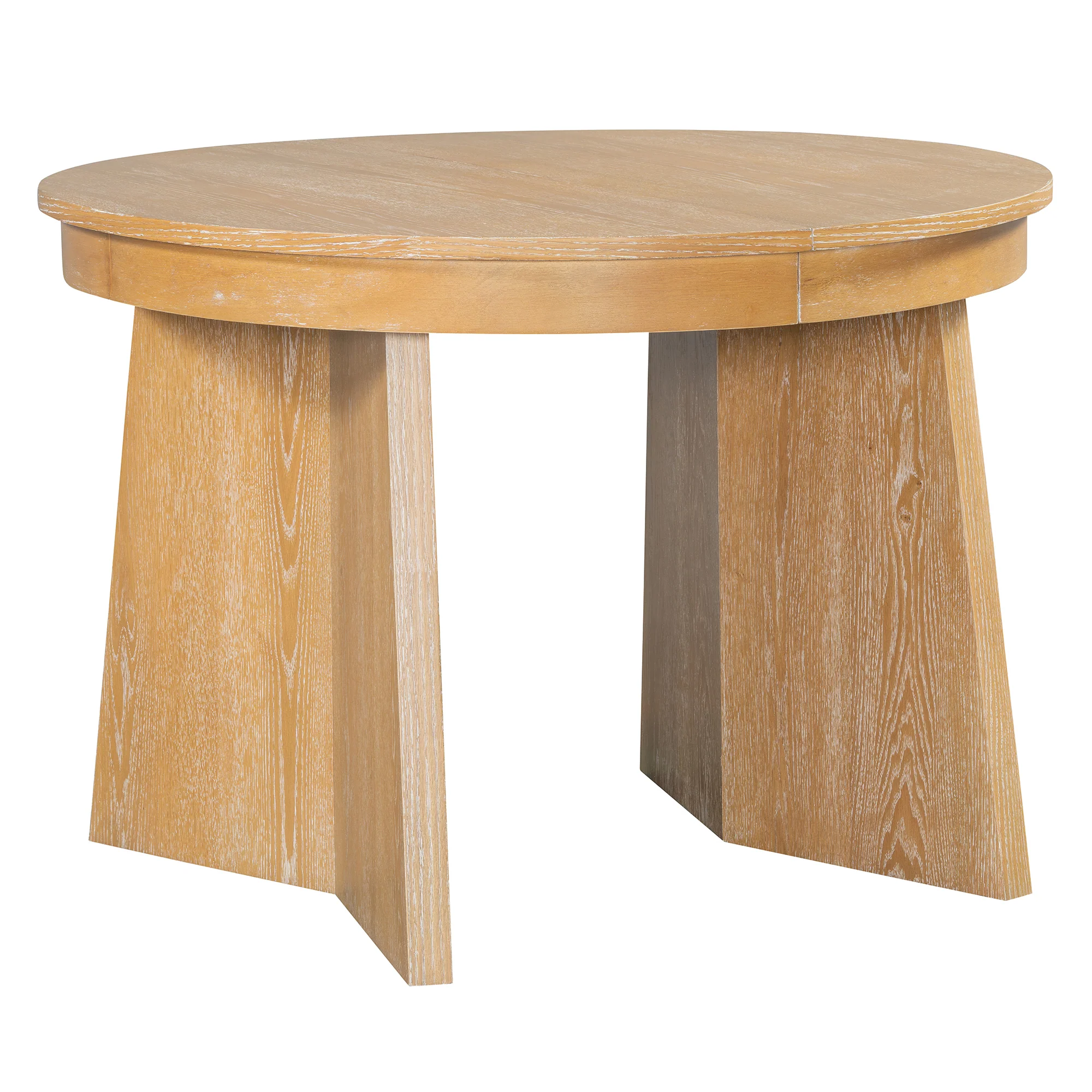 Walker Edison | Extendable 5-Piece Round Dining Table Set for 4