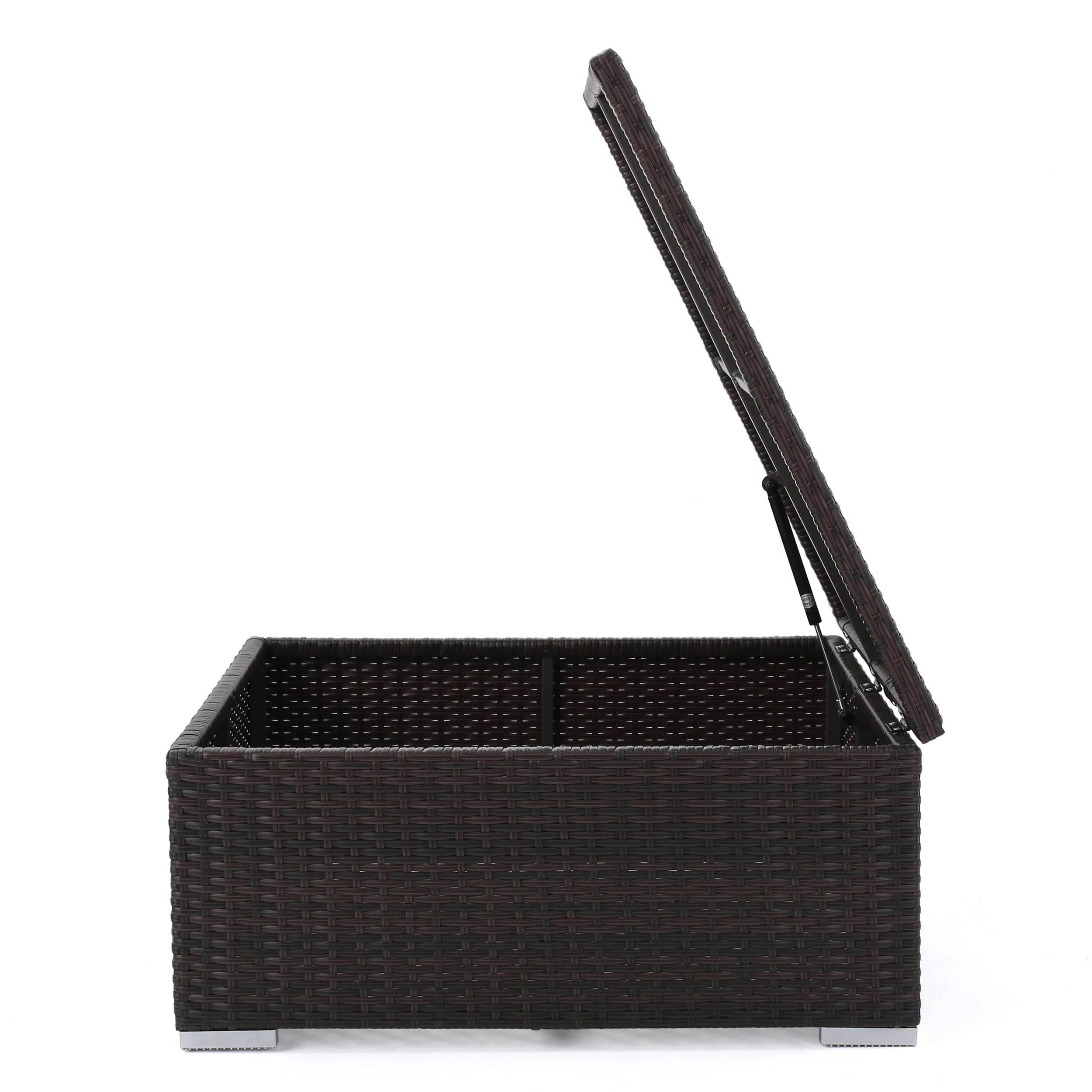 Walker Edison | Outdoor Wicker Storage Coffee Table