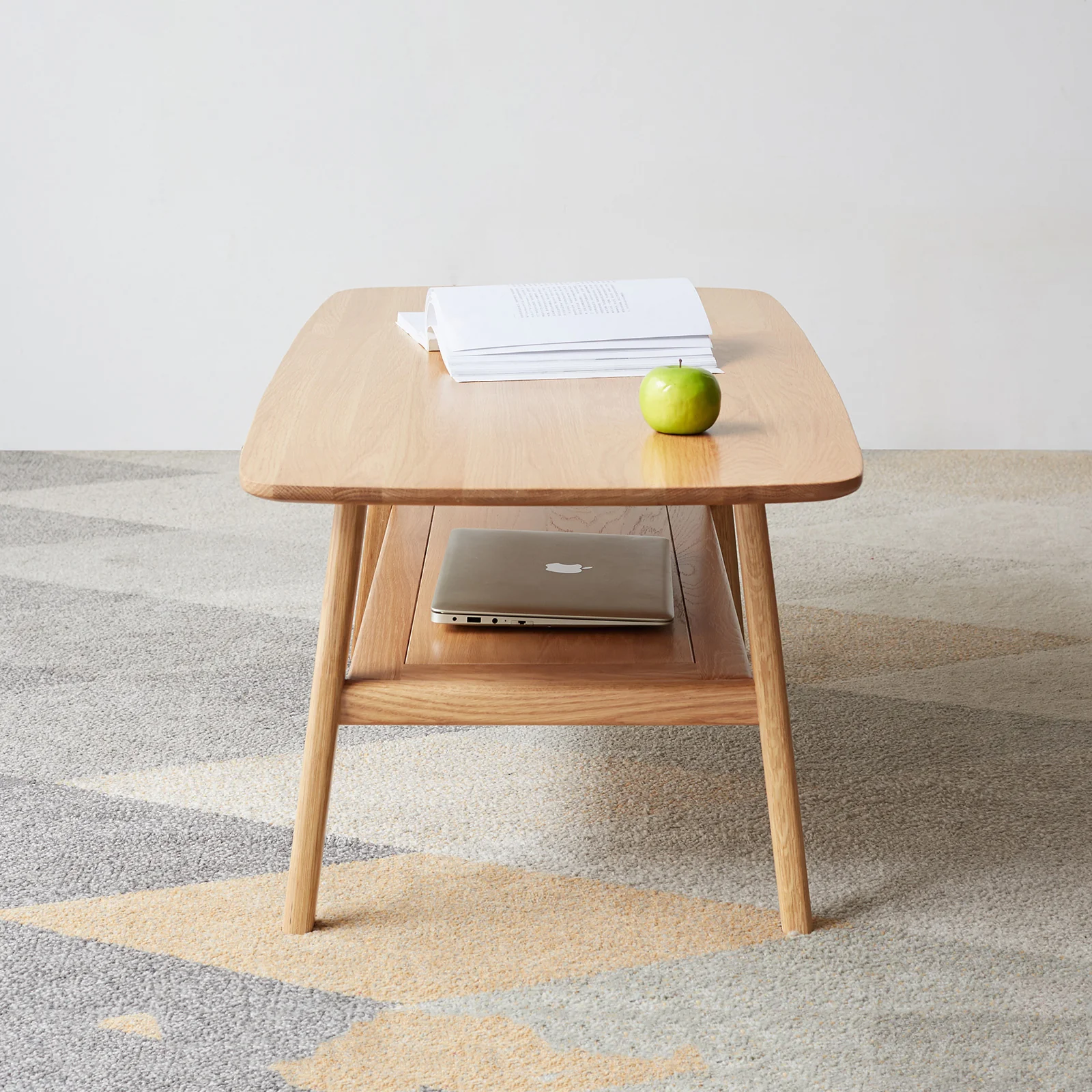 Walker Edison | Minimalist Solid Wood Coffee Table