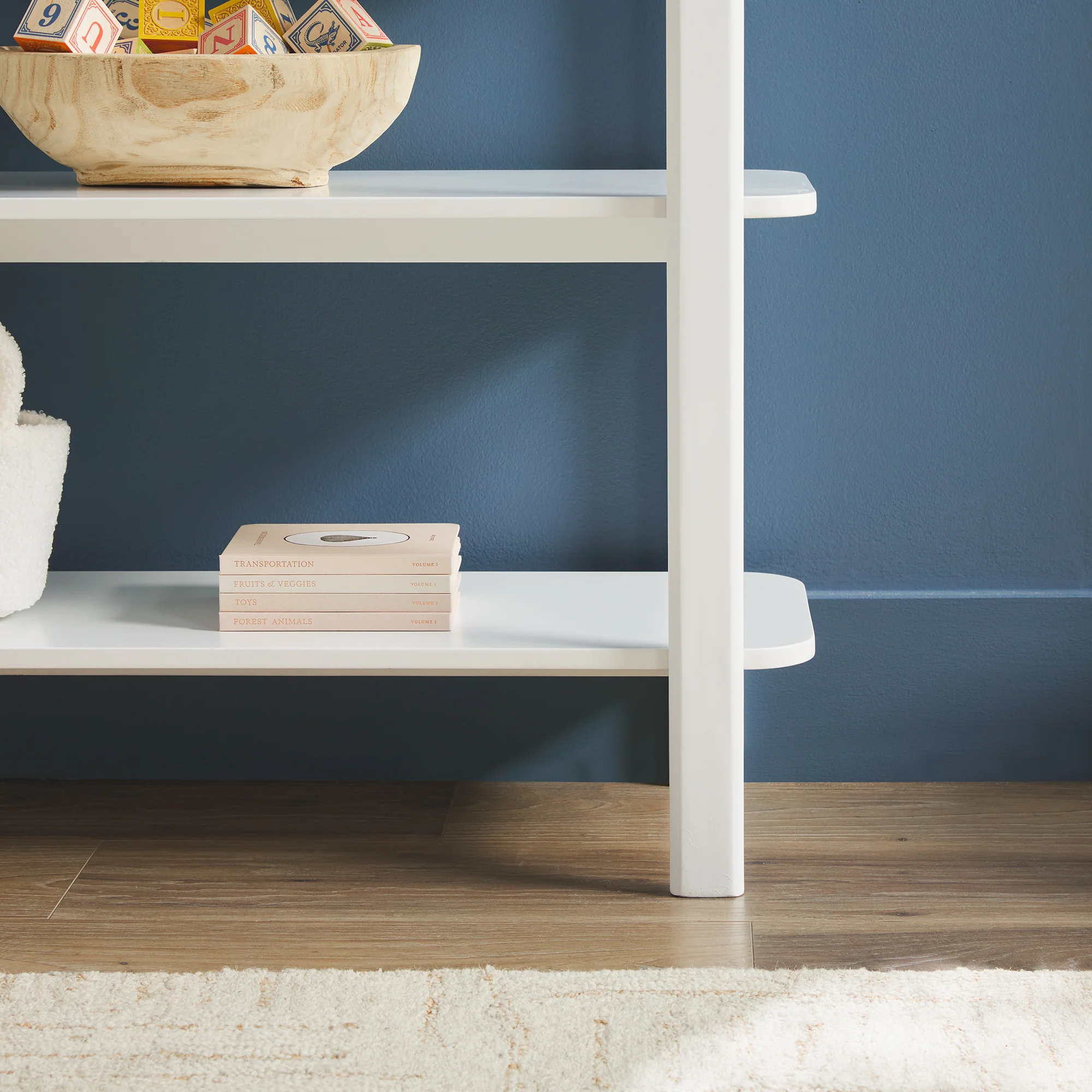 Zoey Modern Arched Wood Storage Bookcase