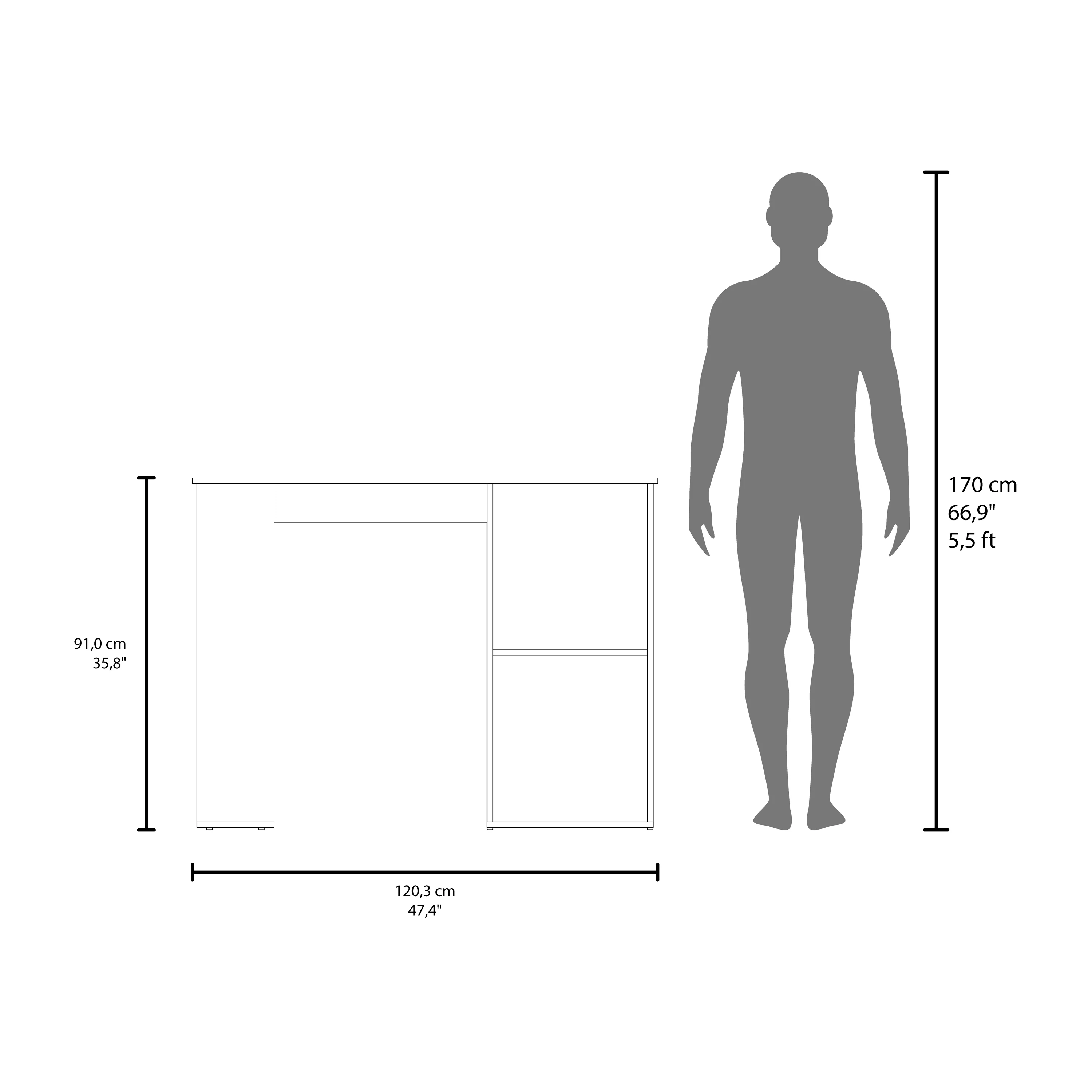 Walker Edison | Kitchen Island Storage Counter