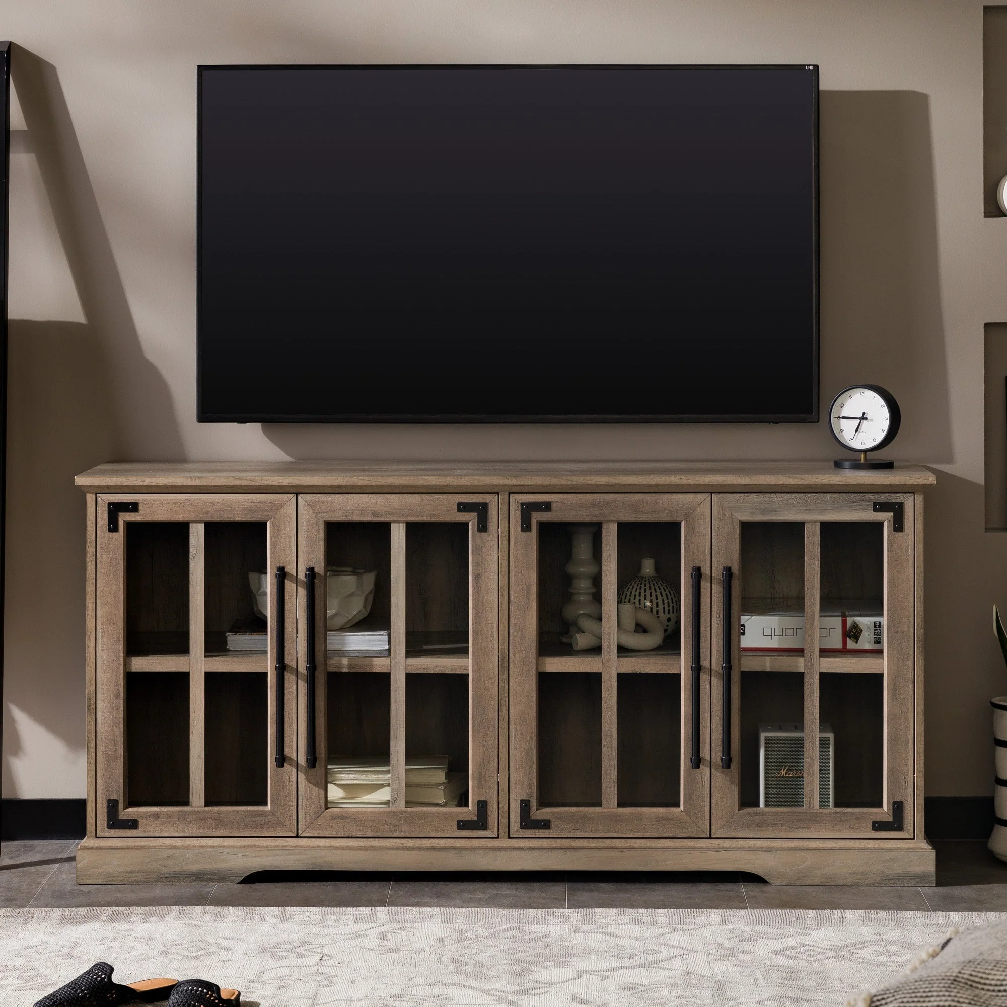 Abigail 58 Farmhouse 4 Door TV Stand