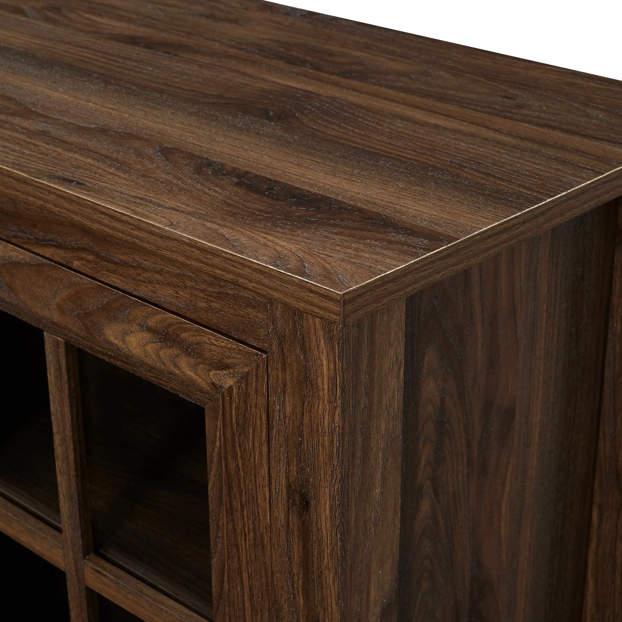 58 Glass Door TV Console