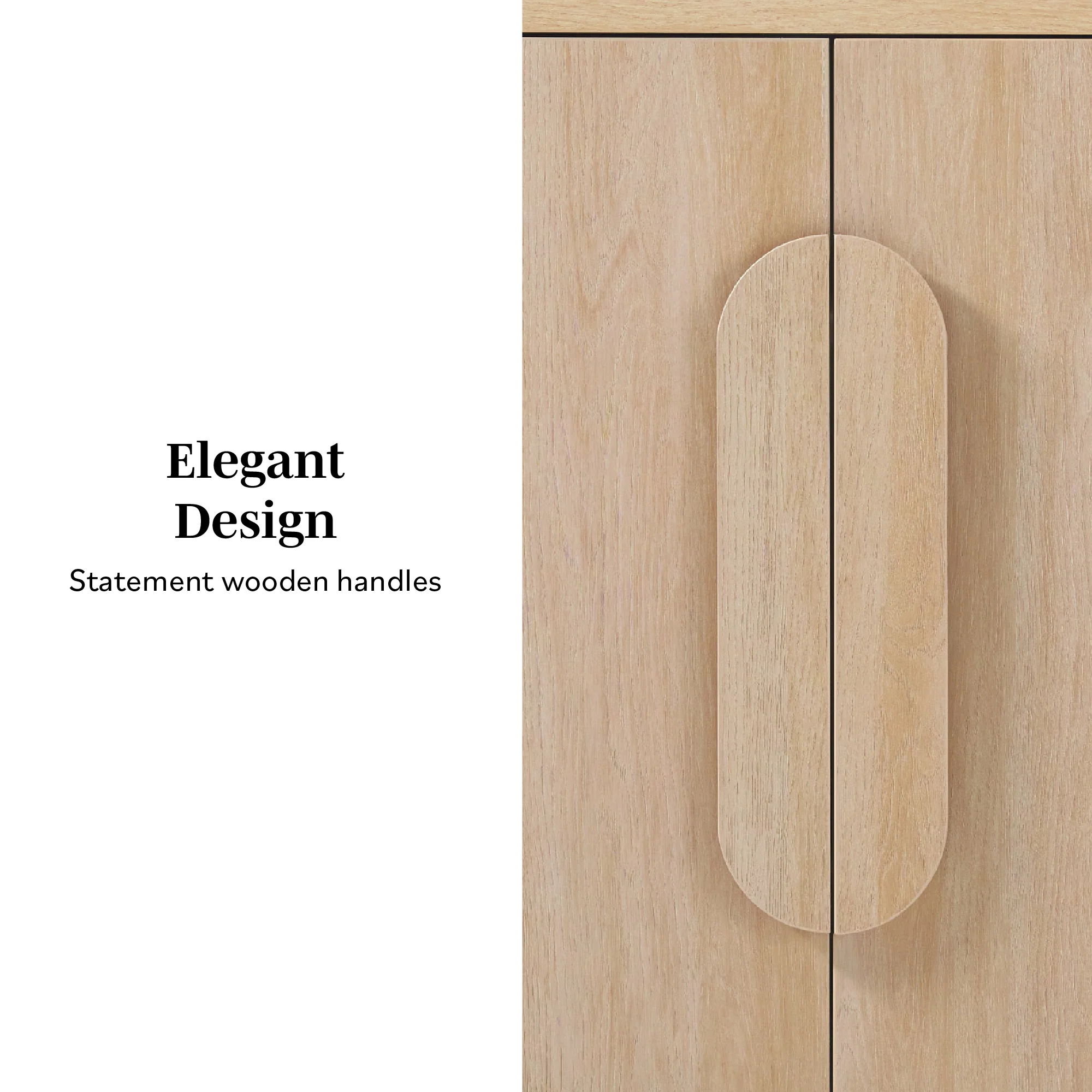 Chantelle Modern Curved Buffet Sideboard and TV Stand