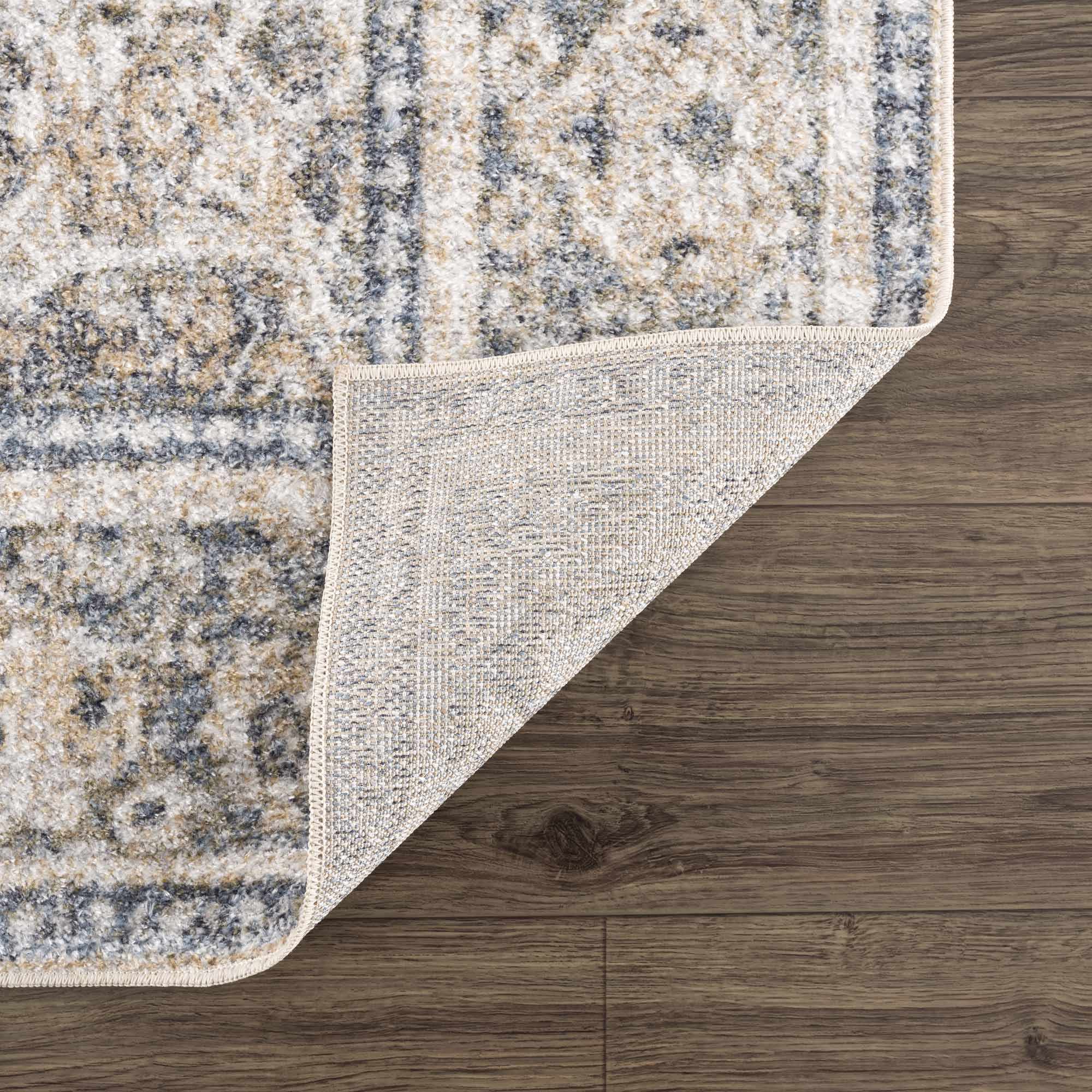 Boutique Rugs - Arias Cream & Blue Washable Area Rug