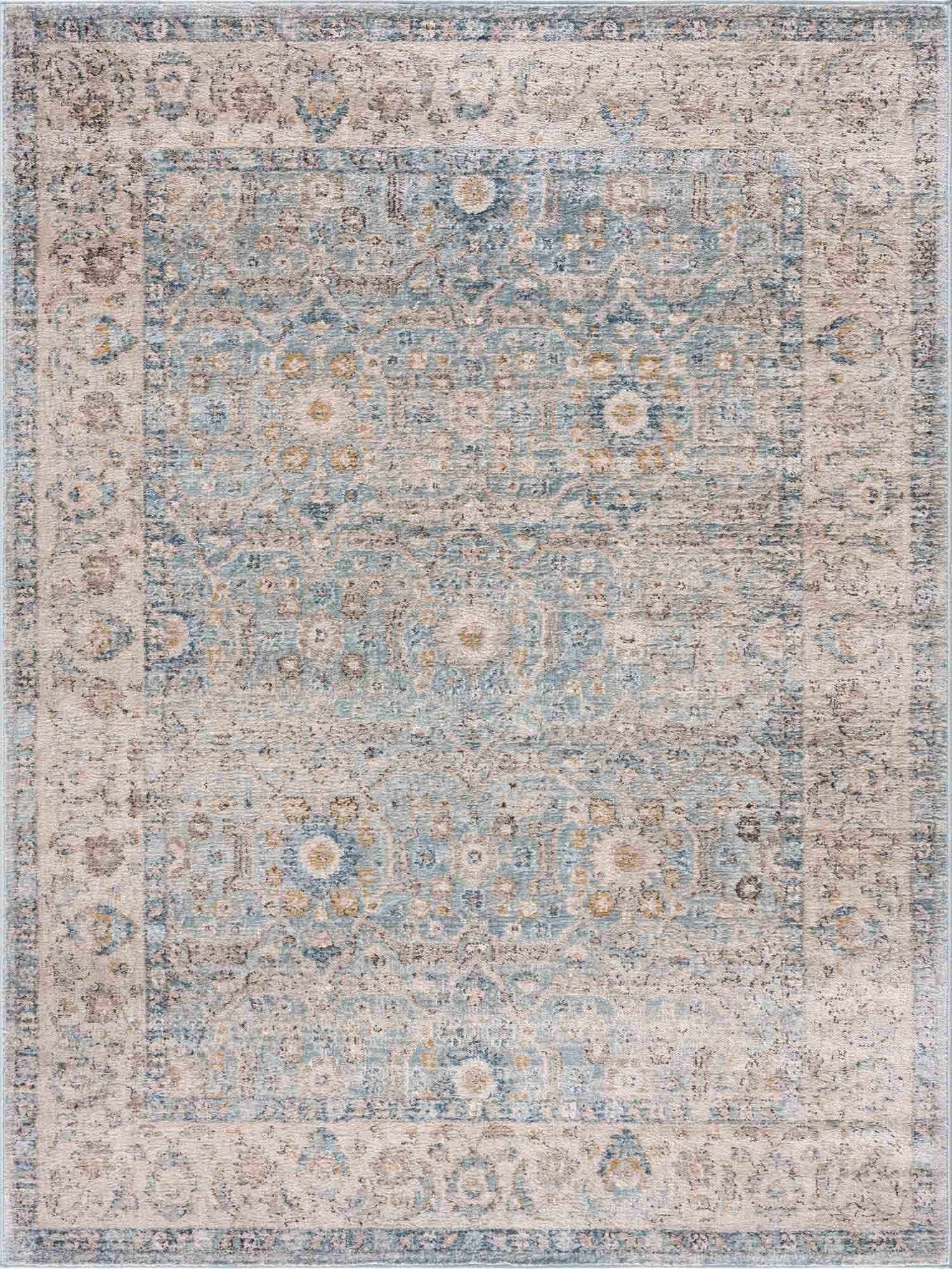 Boutique Rugs - Anana Silver Blue & Beige Area Rug
