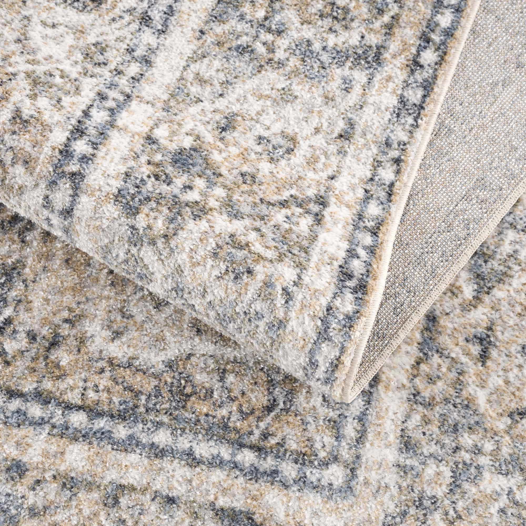 Boutique Rugs - Arias Cream & Blue Washable Area Rug