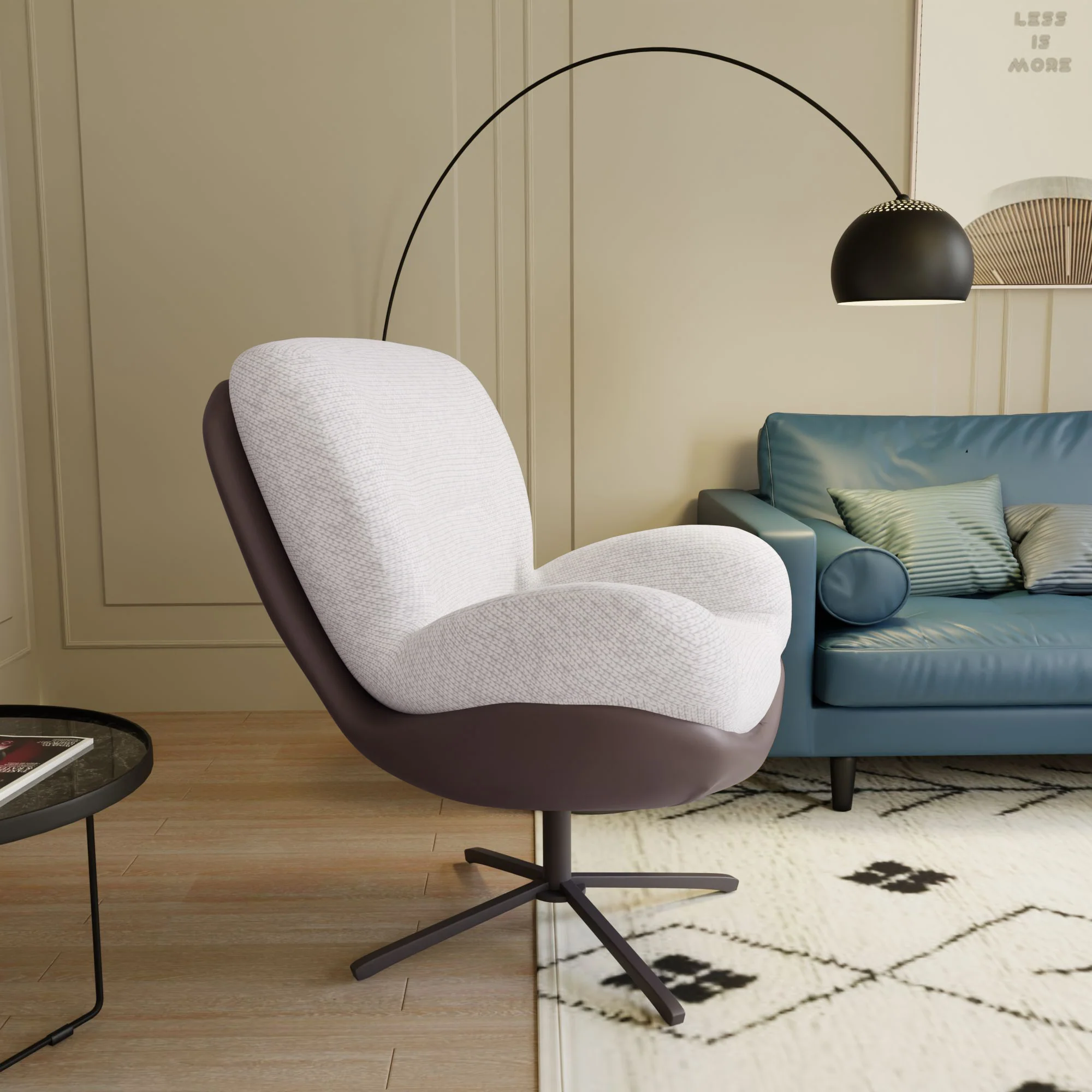 Walker Edison | Ergonomic 360° Swivel Modern Cloud Office Chair