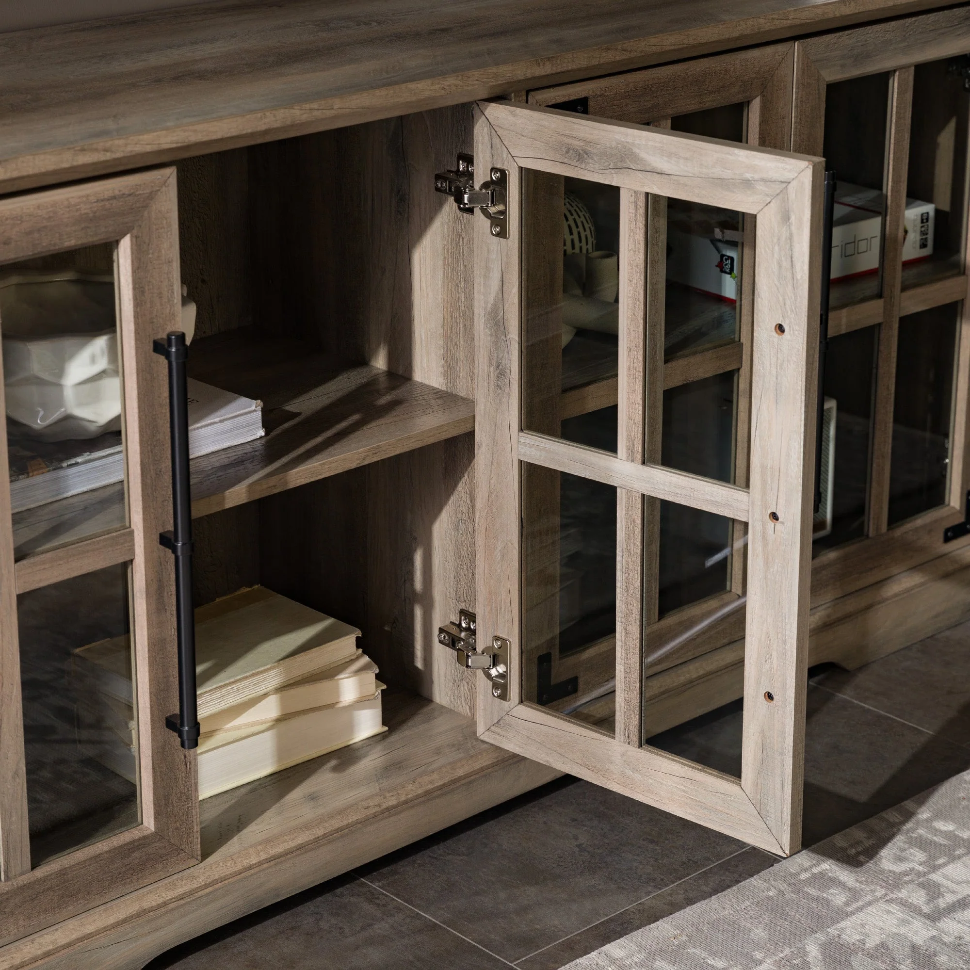 Abigail 58 Farmhouse 4 Door TV Stand