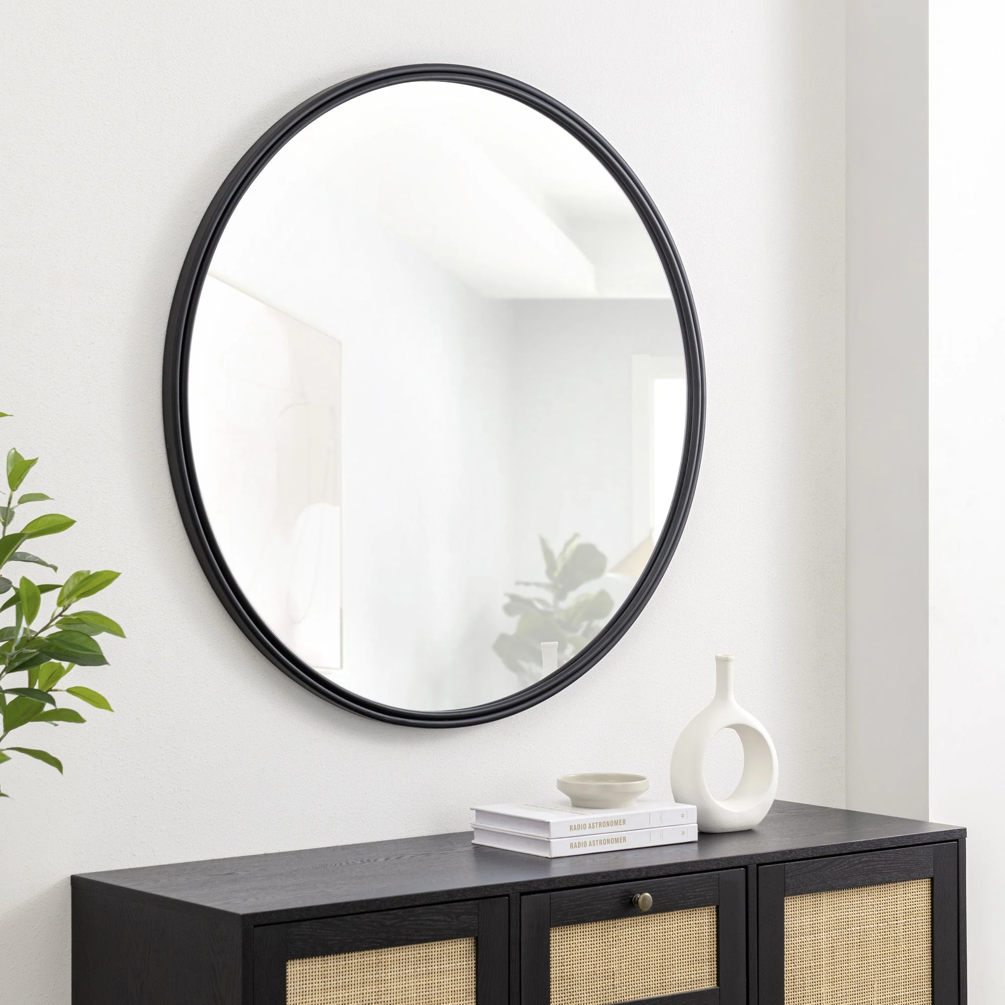 36 Double Ribbed Frame Mirror