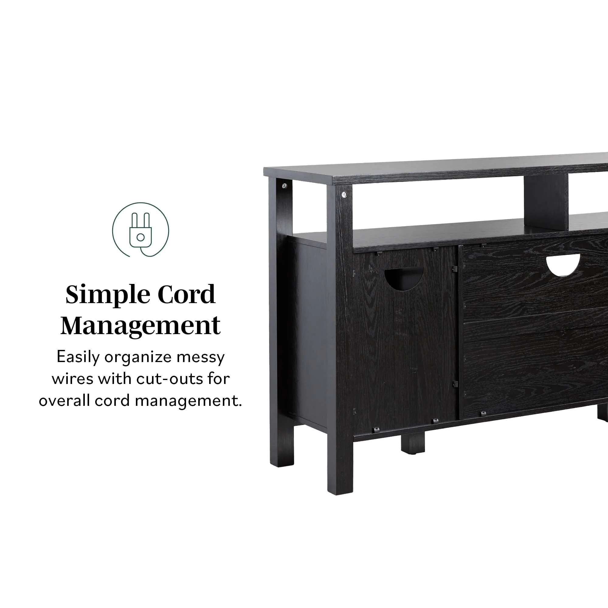 Hattie 58 2-Door Transitional Buffet Sideboard & TV Stand