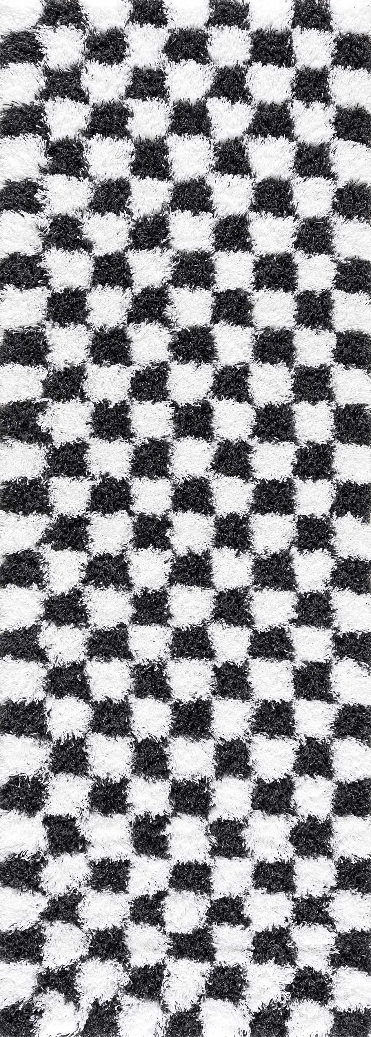 Boutique Rugs - Atira Black & White Checkered Area Rug