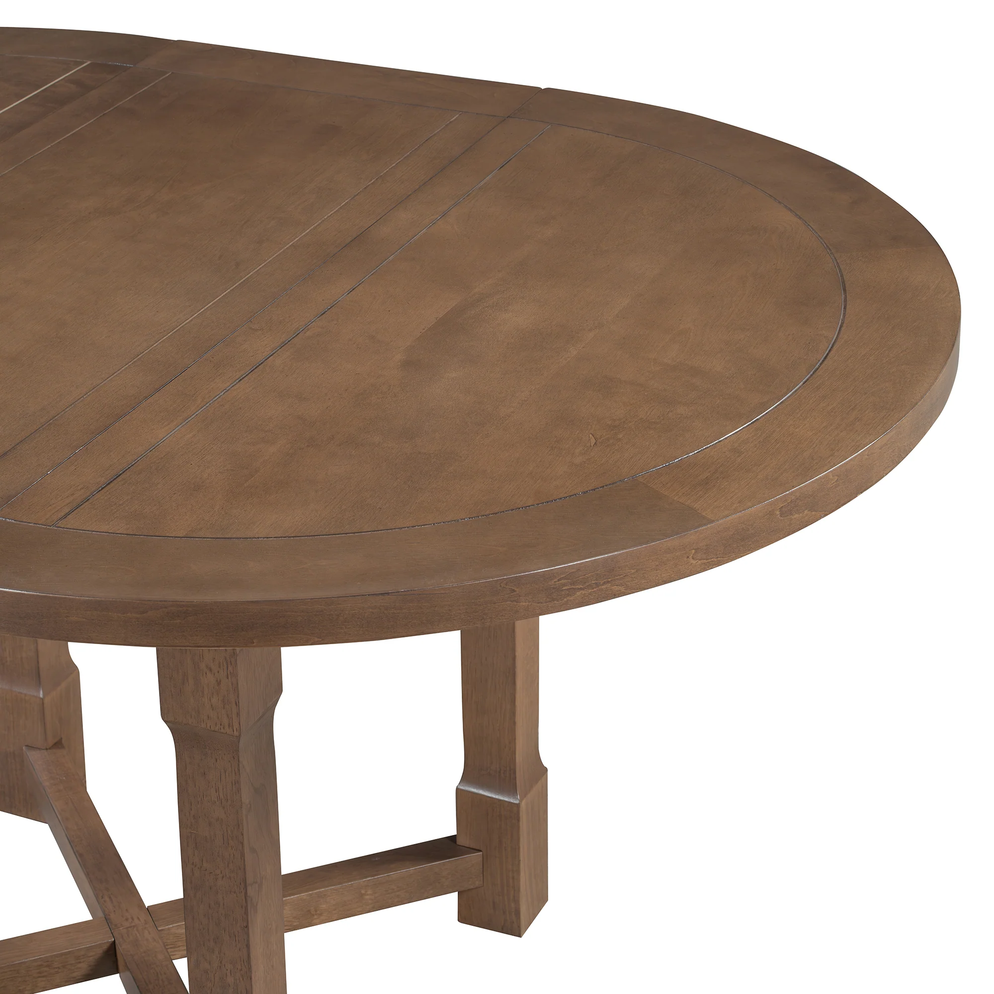 Walker Edison | Farmhouse Kitchen 5-Piece Extendable Dining Table Set for 4 with Upholstered Chair