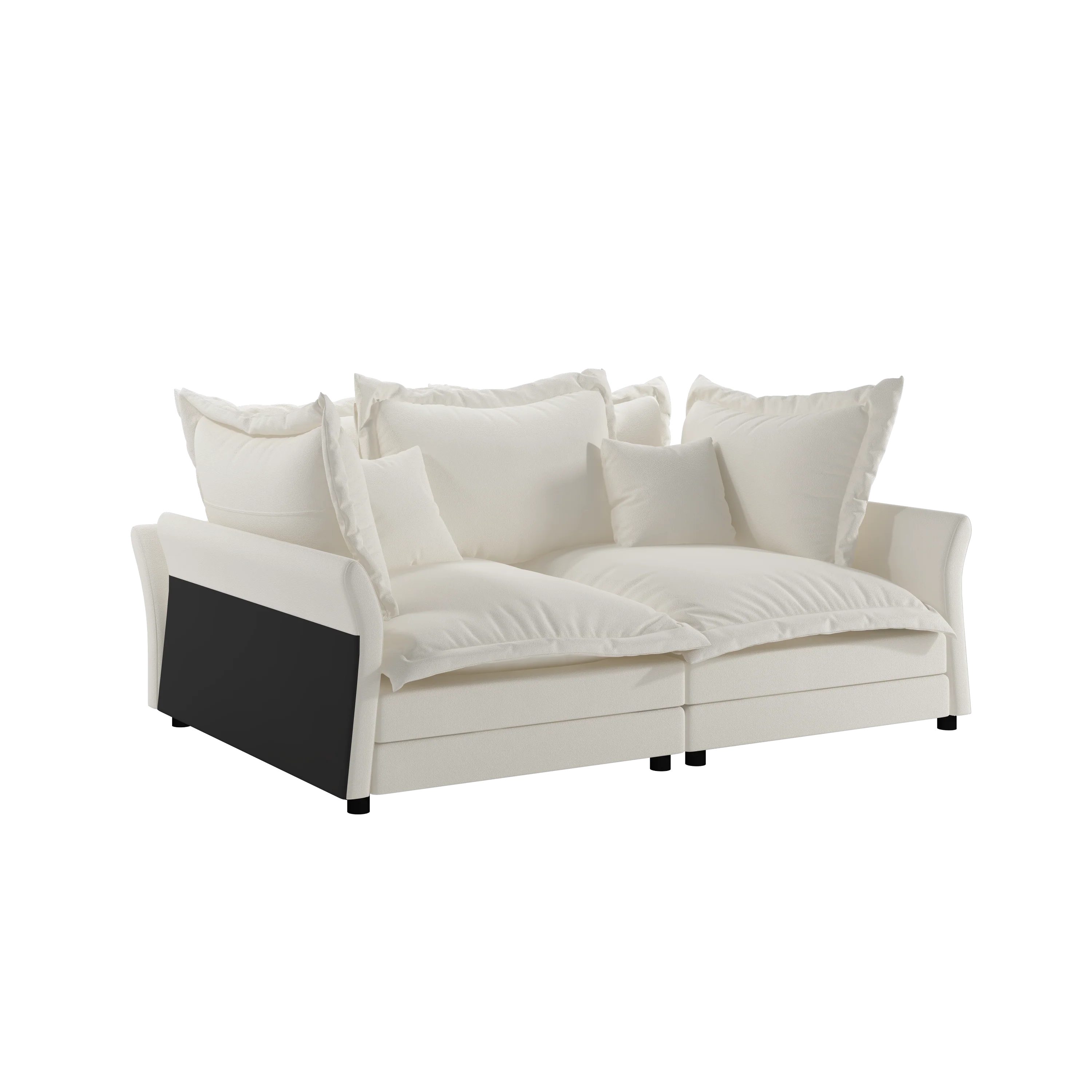 Walker Edison | Expandable Velvet Deep Seat Upholstered Cloud Sofa