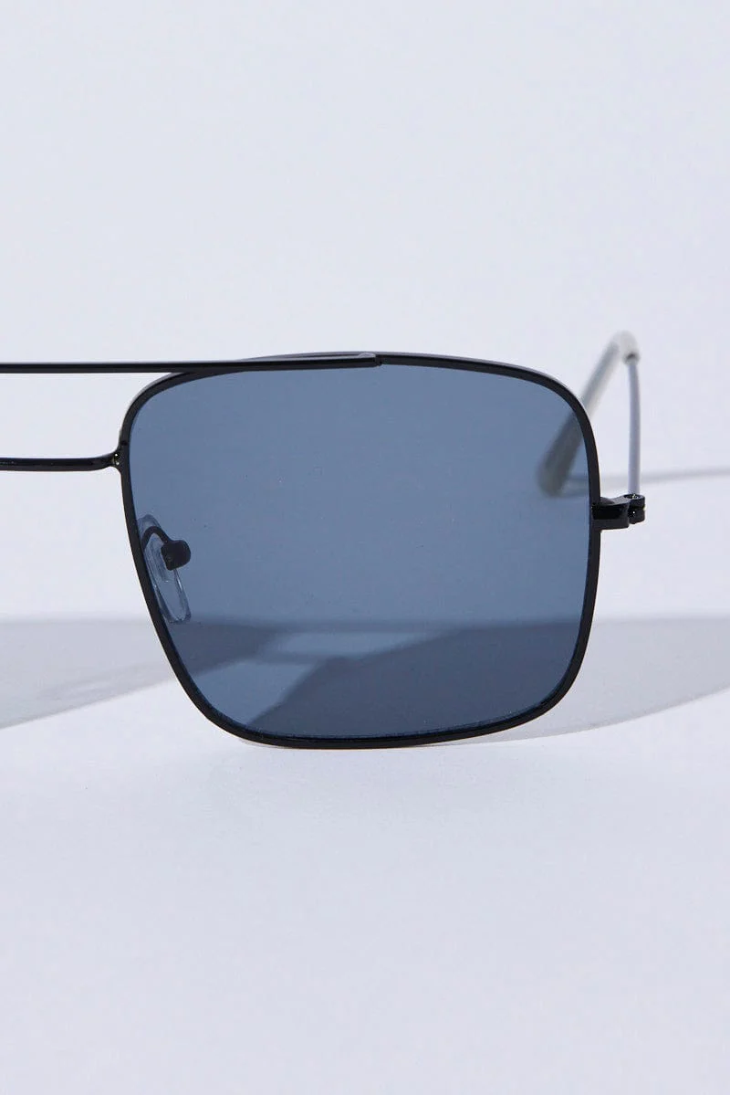 Black Oversized Square Sunglasses