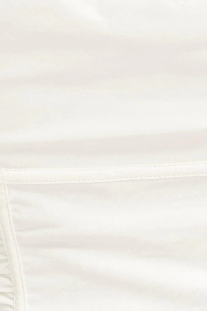 White Crop Top Long Sleeve