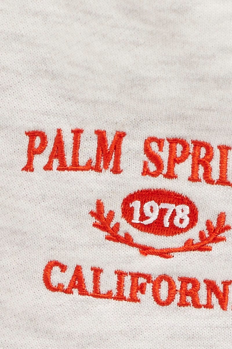 Grey Track Shorts High Rise Elastic Waist