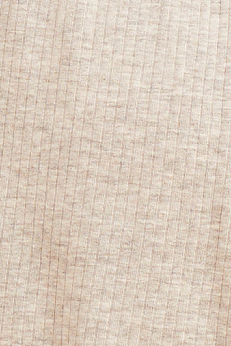 Grey Mia Cotton Stretch Cross Back Crop Top