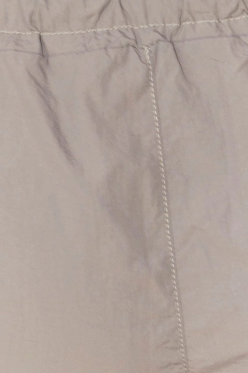 Grey Cargo Parachute Pants