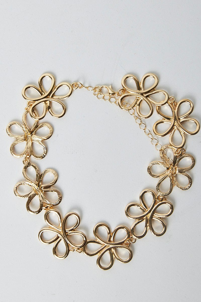 Gold Flower Necklace