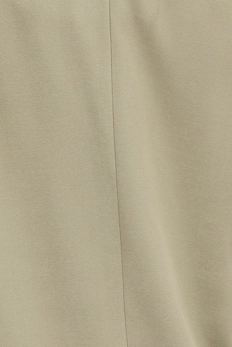 Green Jacket Long Sleeve Collar Neck