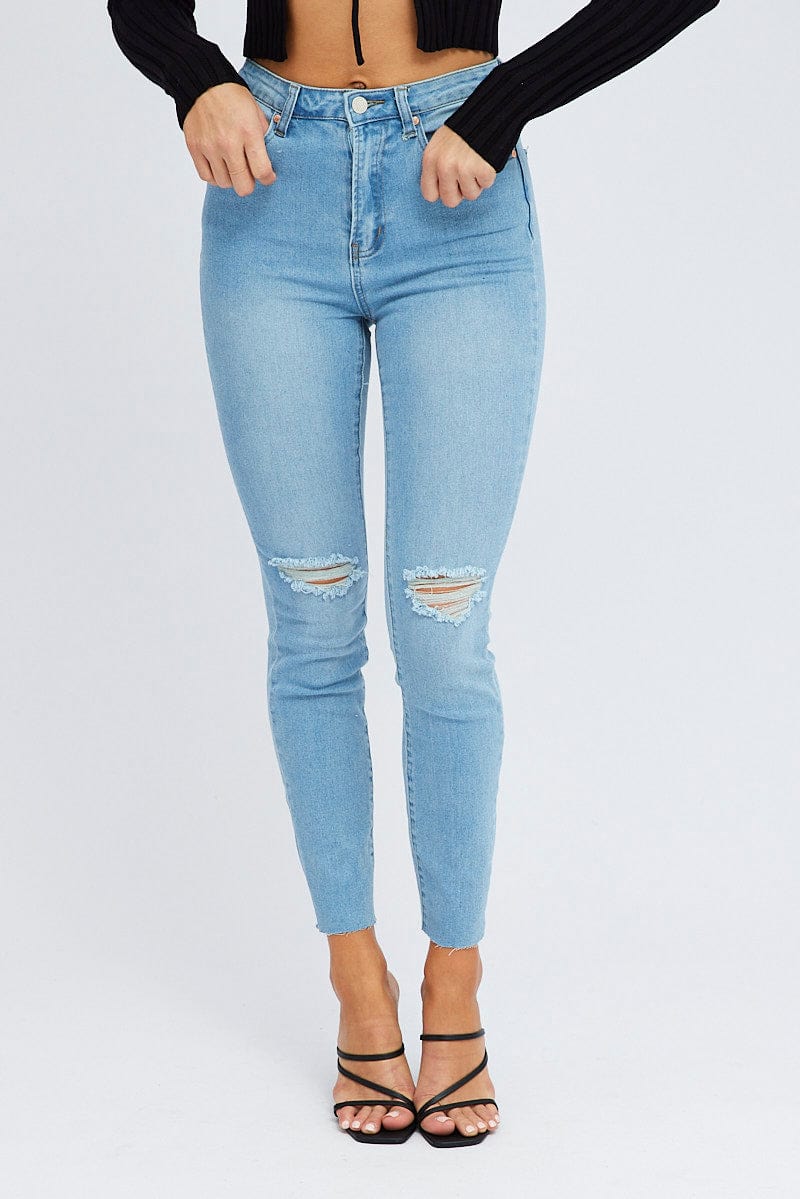 Denim Skinny Jean High Rise