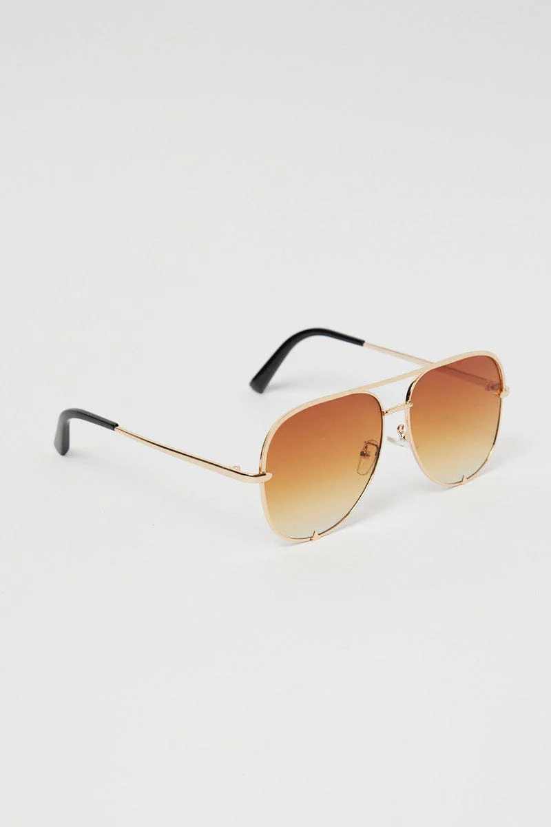 Brown Fashion Sunglasses