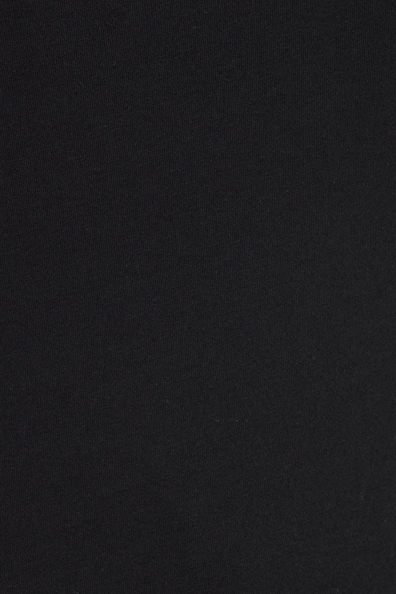 Black Tank Top Sleeveless Square Neck