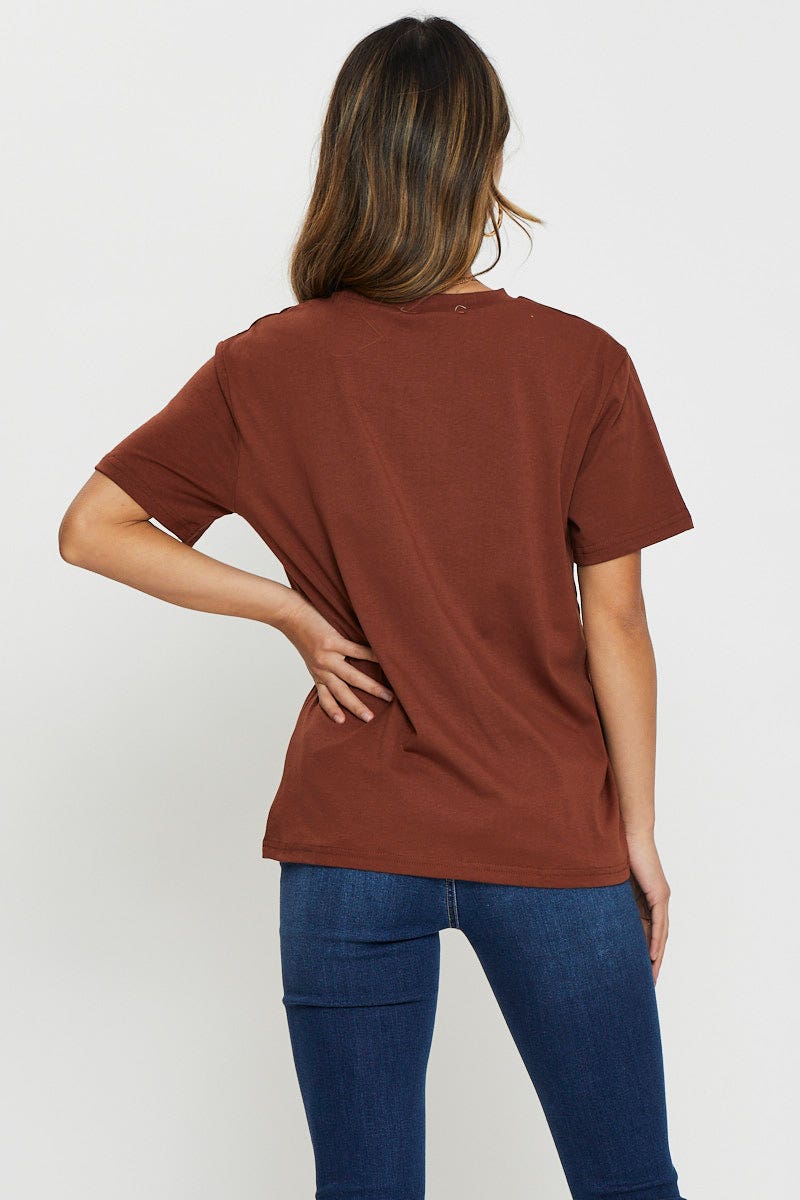 Brown Yin Yang T-Shirt