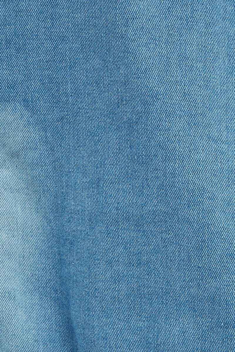 Denim Blue Denim Jacket With Hood