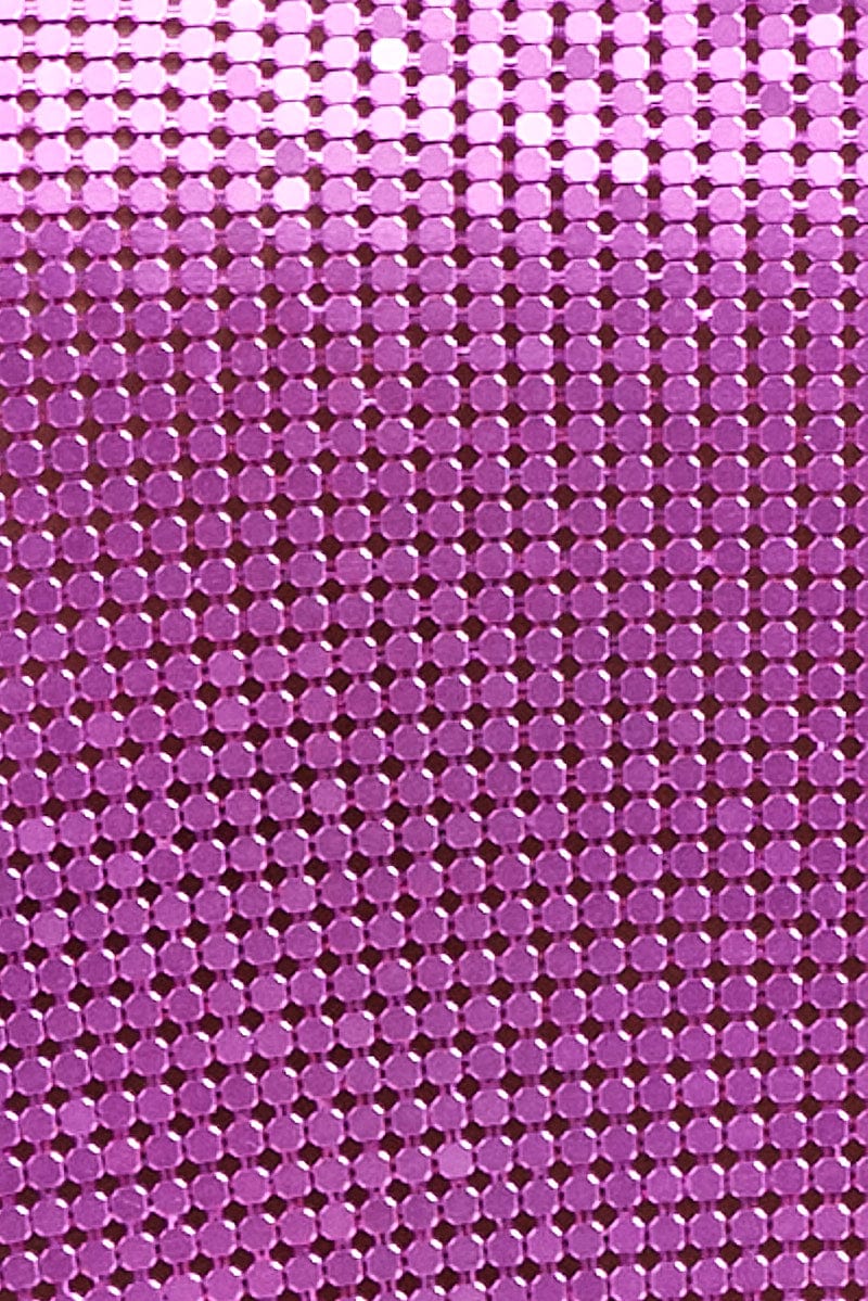 Pink Chainmail Top Party Evening