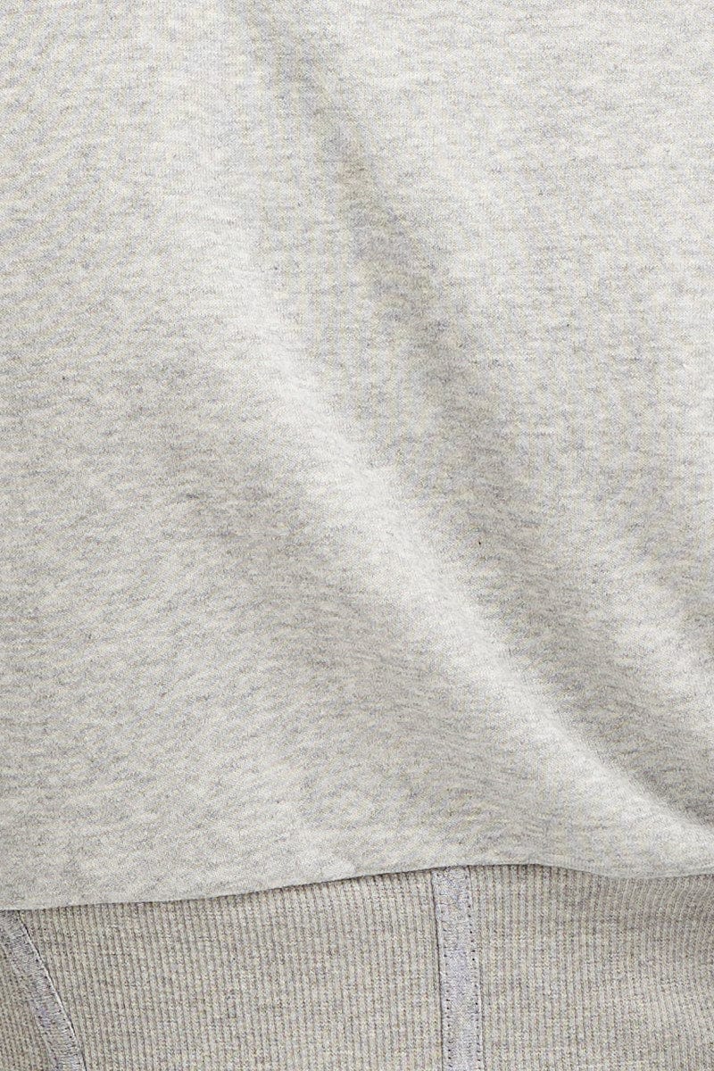Grey Corset Jumper Long Sleeve