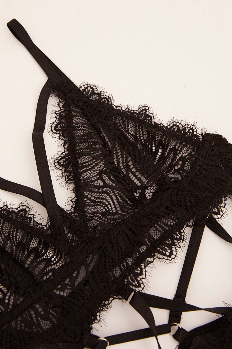 Black Lace Lingerie Set